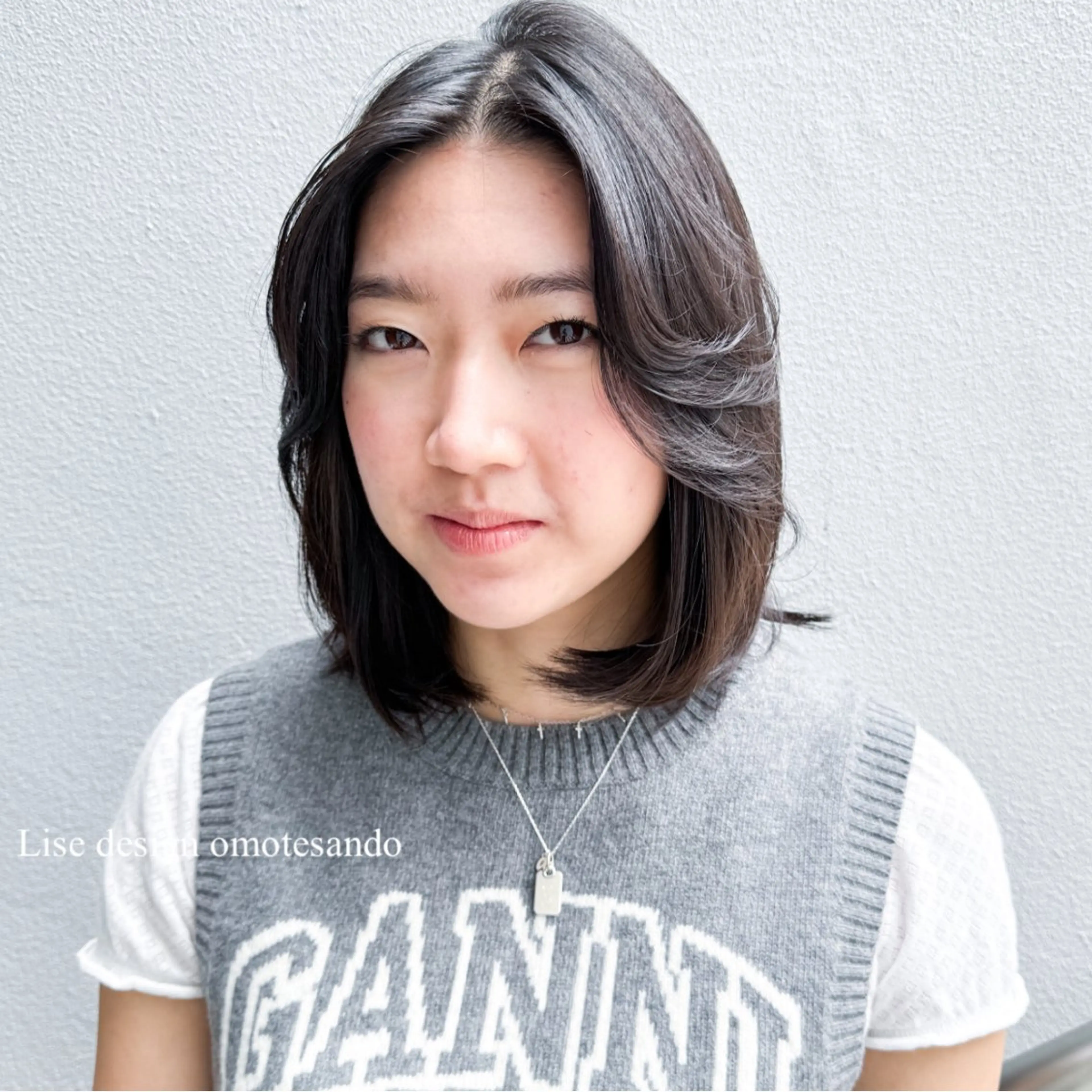 ミディアム カラー パーマ ヘアアレンジ メンズ カット トリートメント ヘアセット 表参道Lise おおいしおりのヘアスタイル