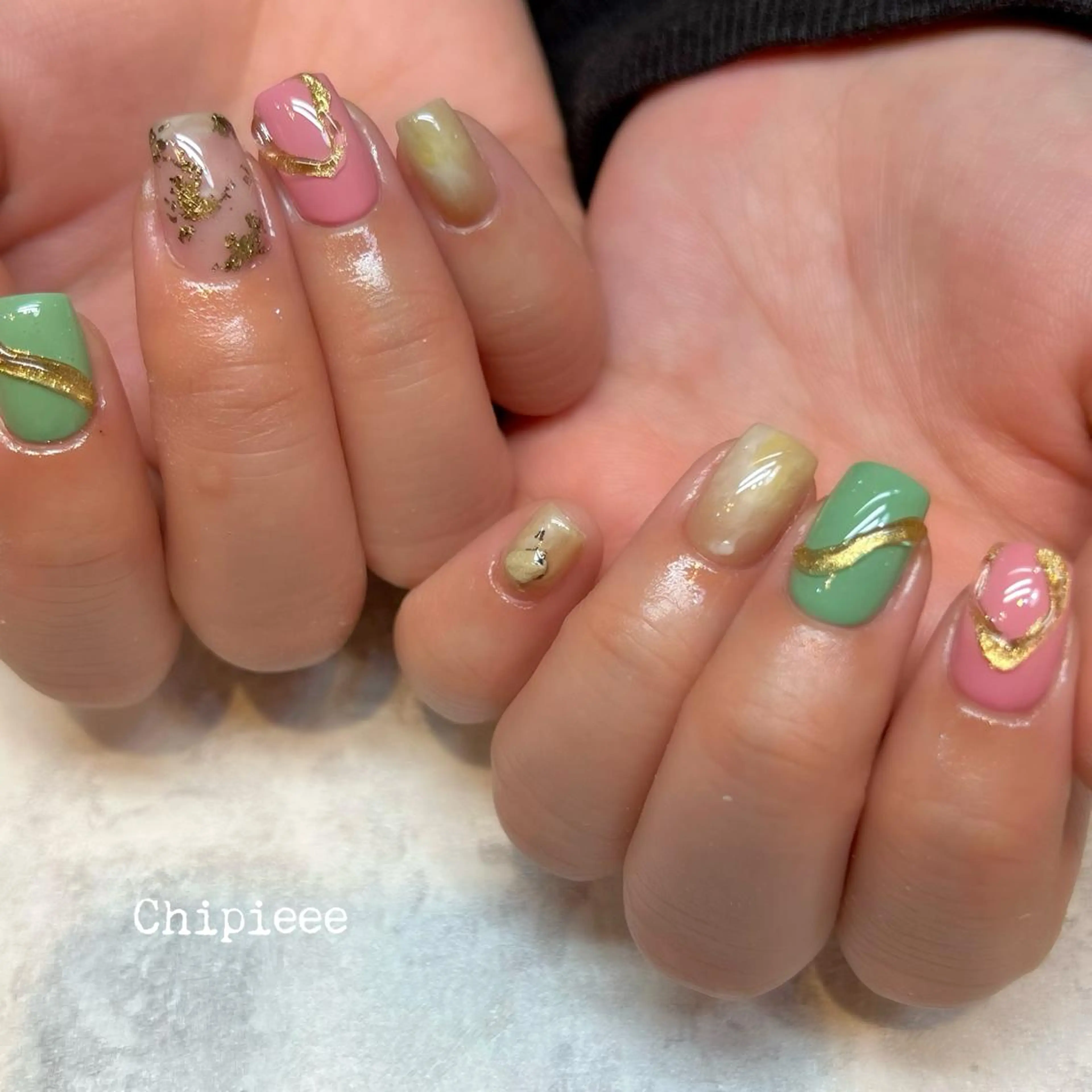 ショート Chipieee Ikukoのネイルデザイン