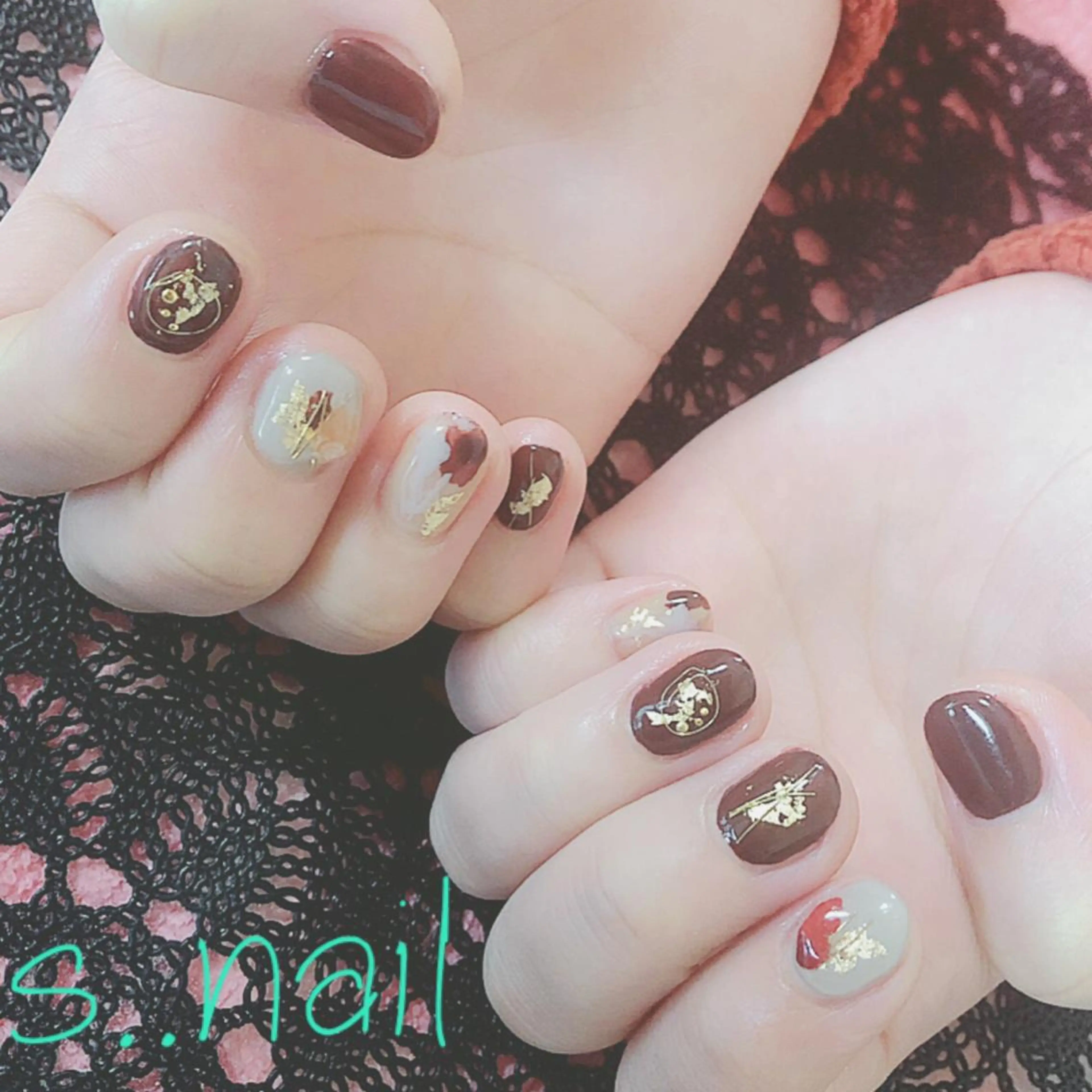 ネイル 成人式 ニュアンスネイル ハンドネイル フットネイル s..nail / MORITAのネイルデザイン