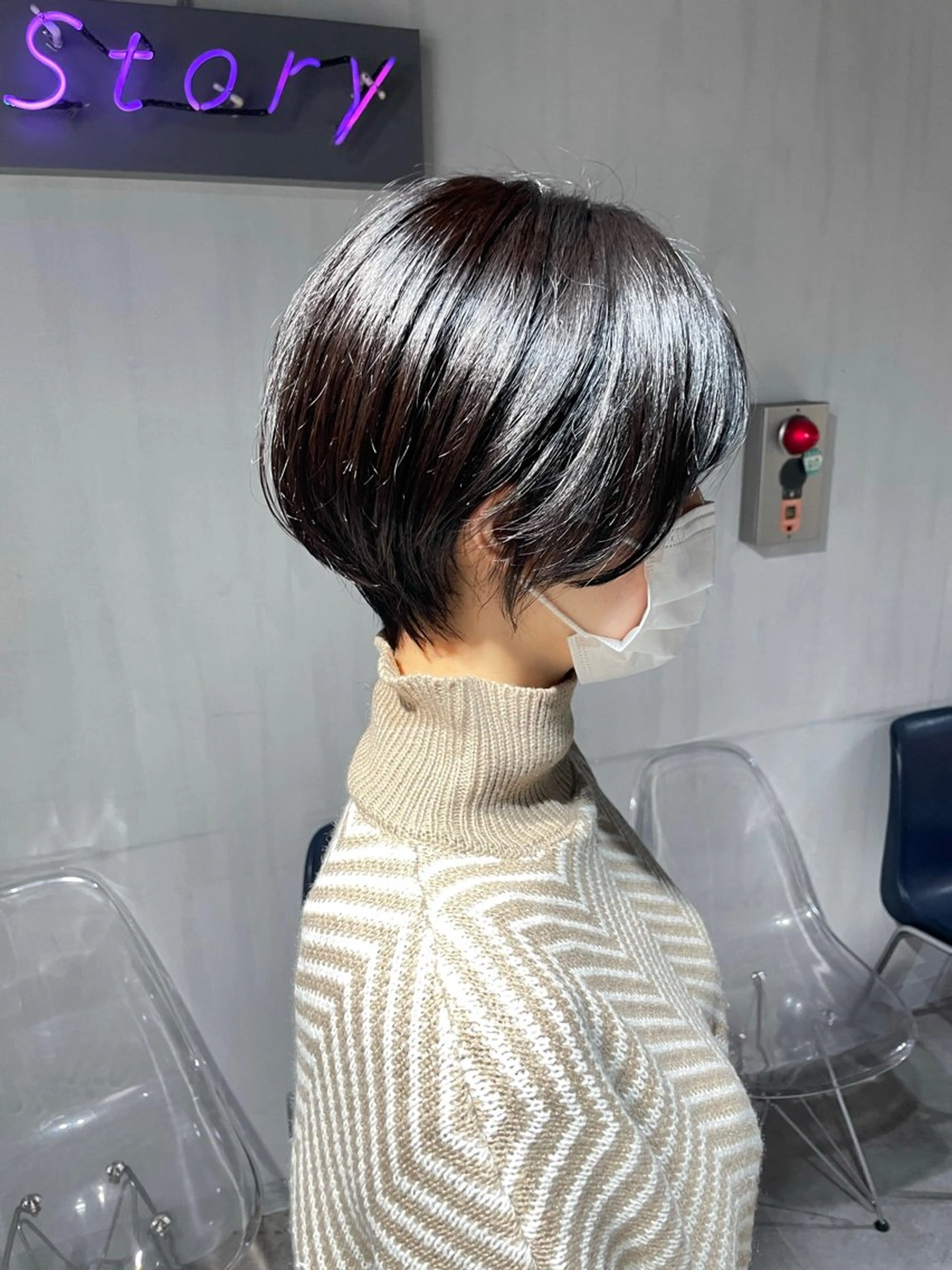 ショート カラー カット トリートメント ヘッドスパ 🦋ハイトーンボブ ショート🦋トシキのヘアスタイル