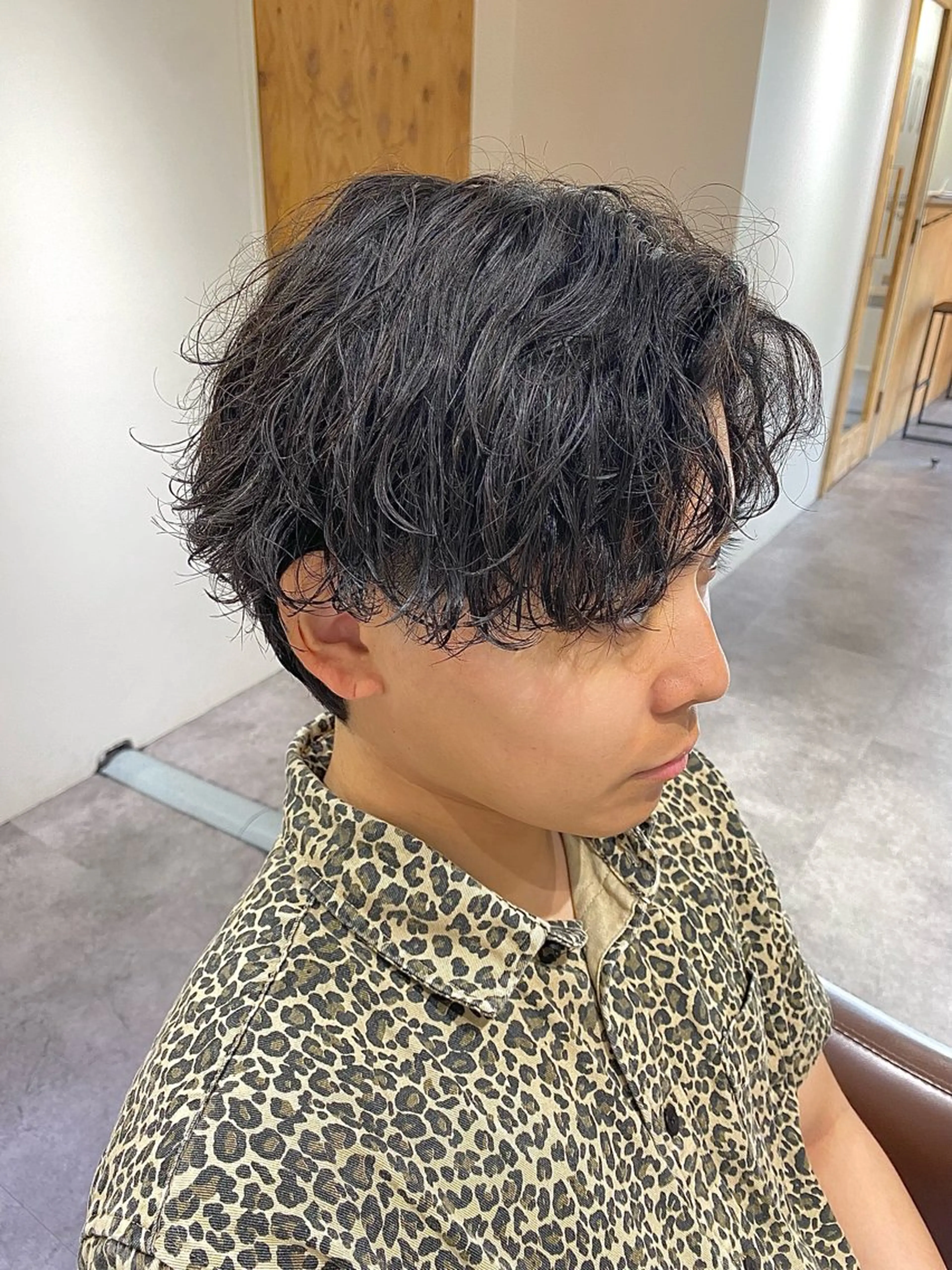 【4回目から】メンズカット+波巻きパーマ(シャンプーブロー込🚿)の写真