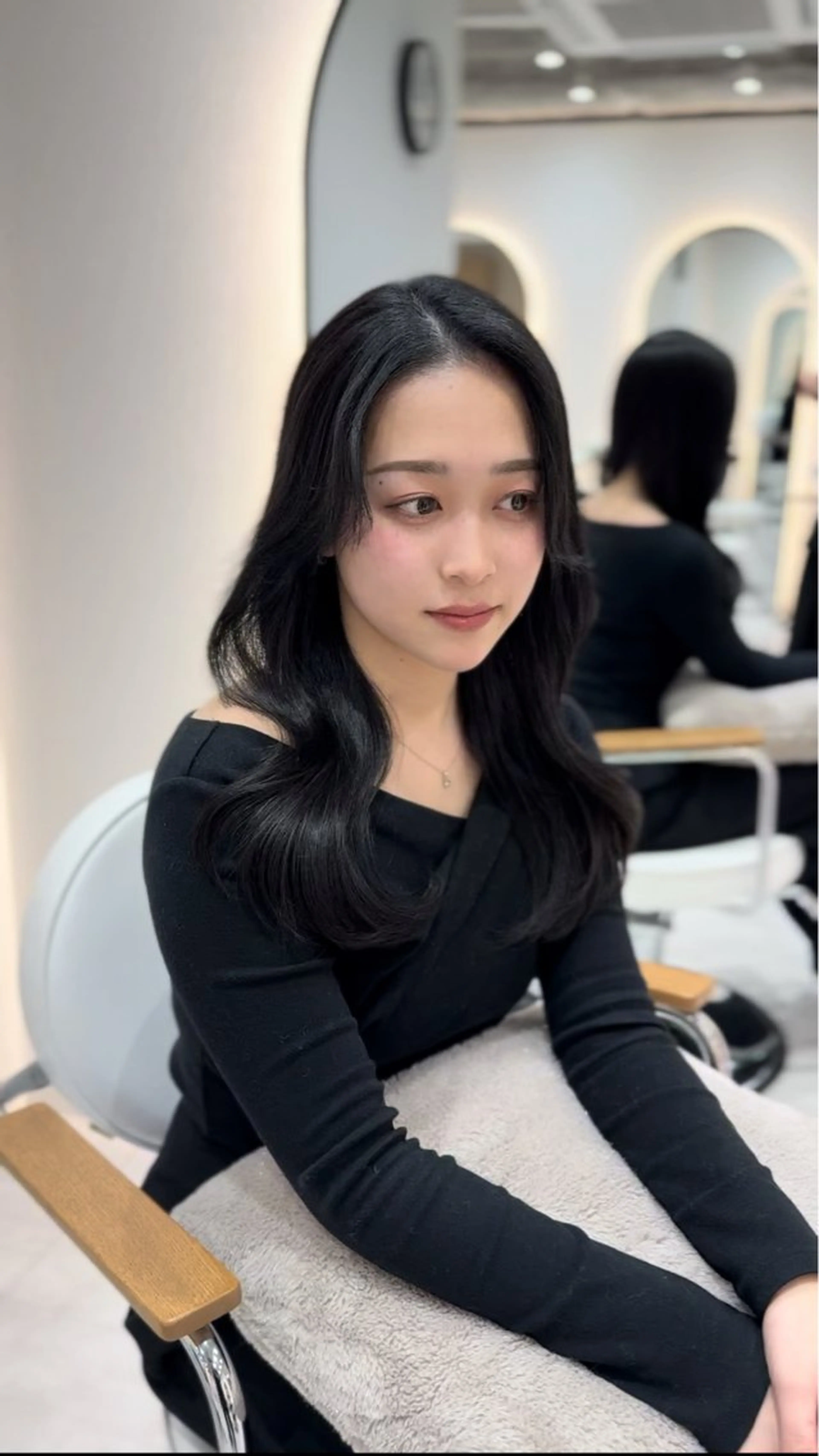 ロング カット ヘアカラー トリートメント 韓国ヘア🩶侑矢 艶髪透明感/福岡のヘアスタイル