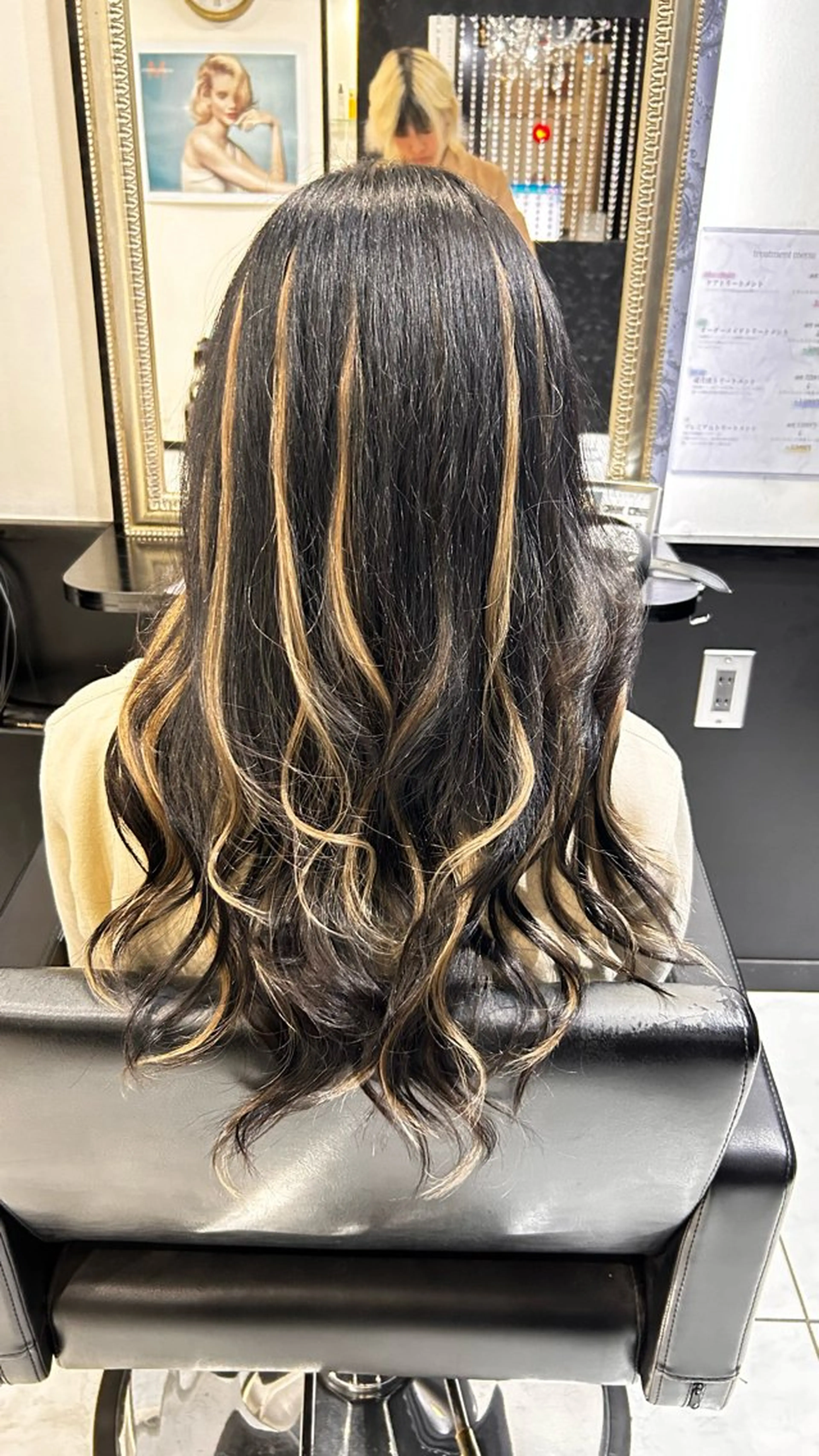 ロング プルエクステ エクステ 長田 麻友子のヘアスタイル