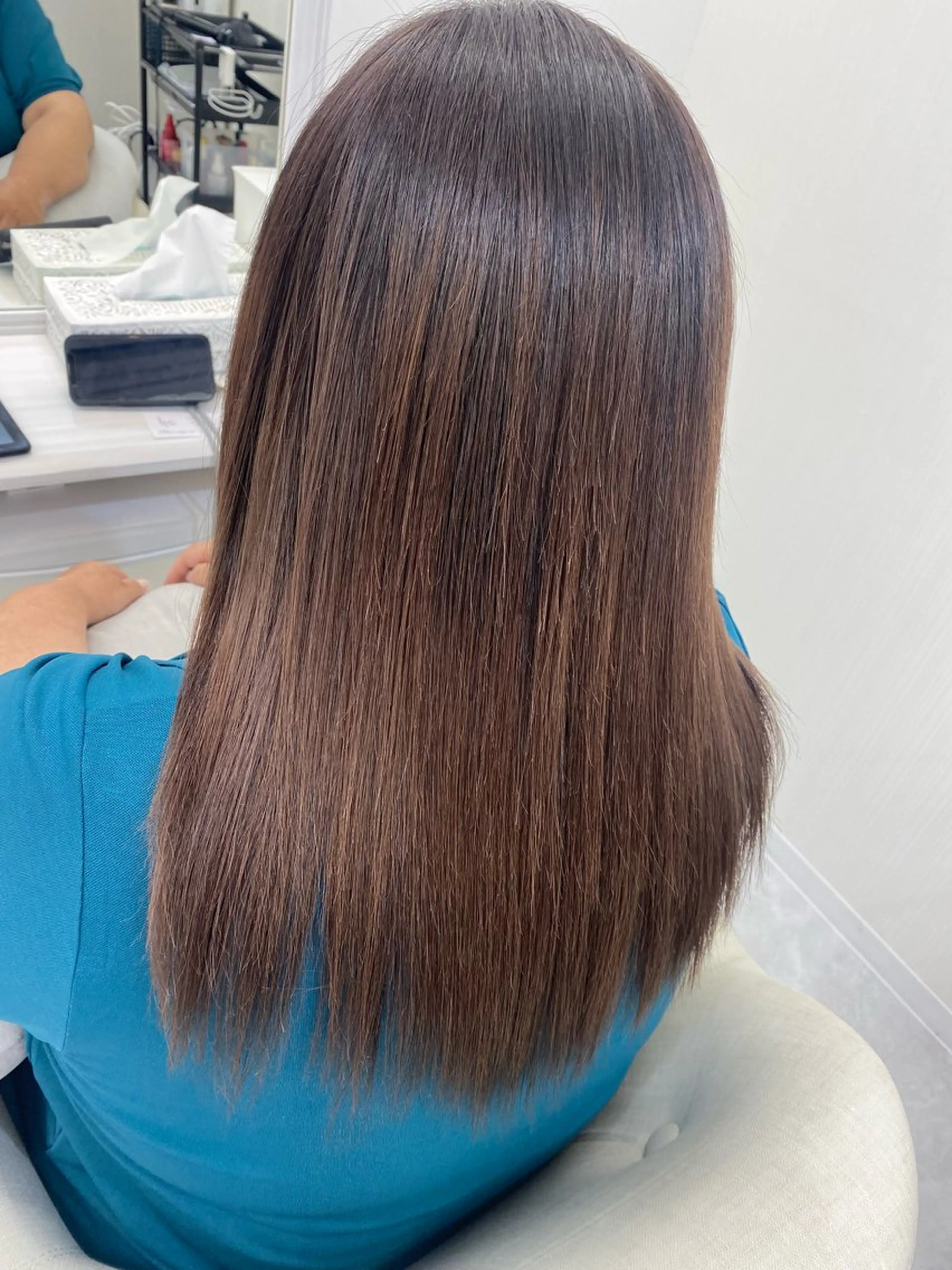 セミロング 髪質改善 カット ヘアカラー トリートメント 【乾かすだけで革命】 早矢仕正志のヘアスタイル