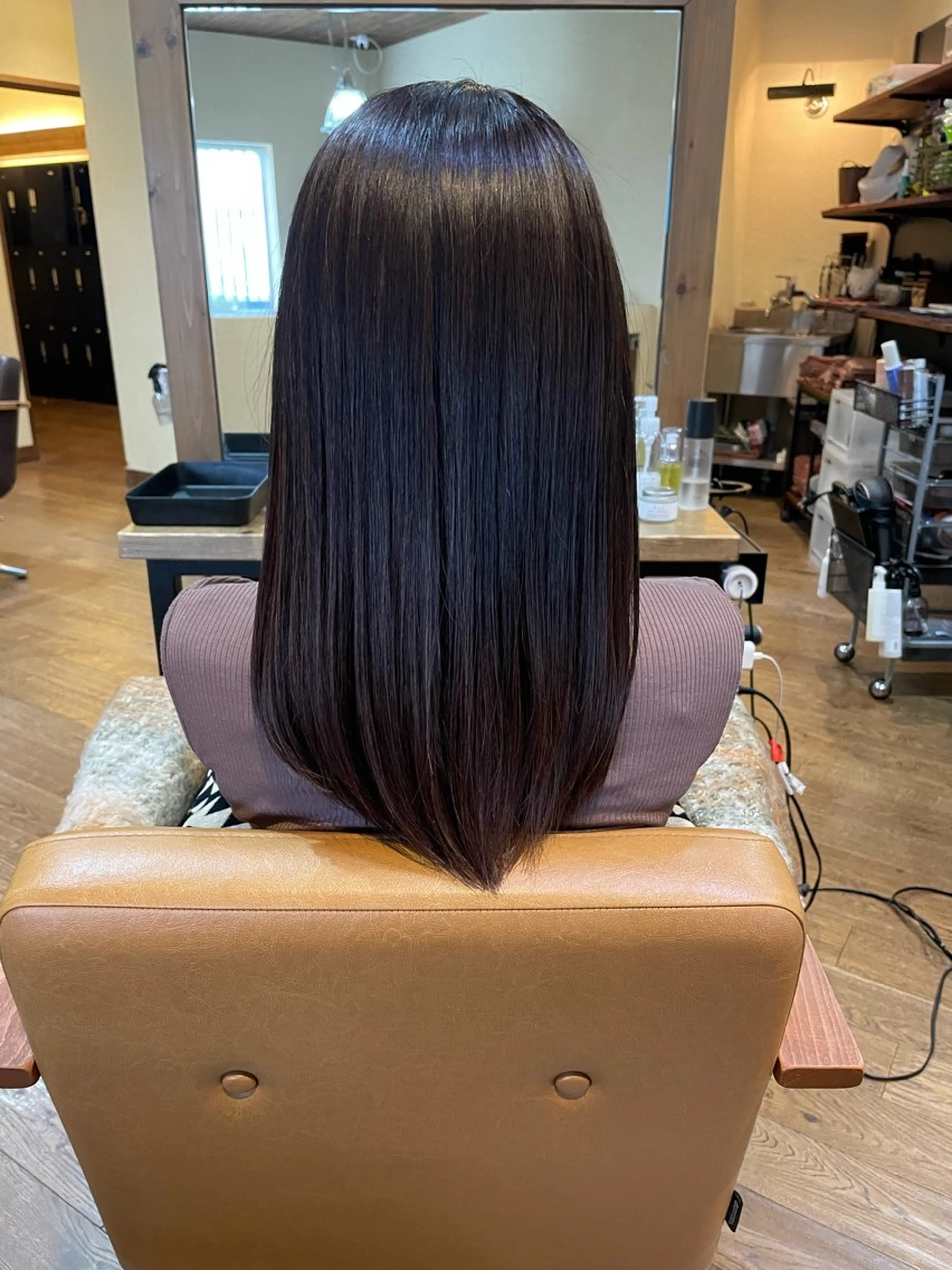 ロング くせ毛 HYGGE by hair 【ﾋｭｯｹﾞﾊﾞｲﾍｱ】所属・縮毛矯正× 髪質改善  | 藤田のヘアスタイル