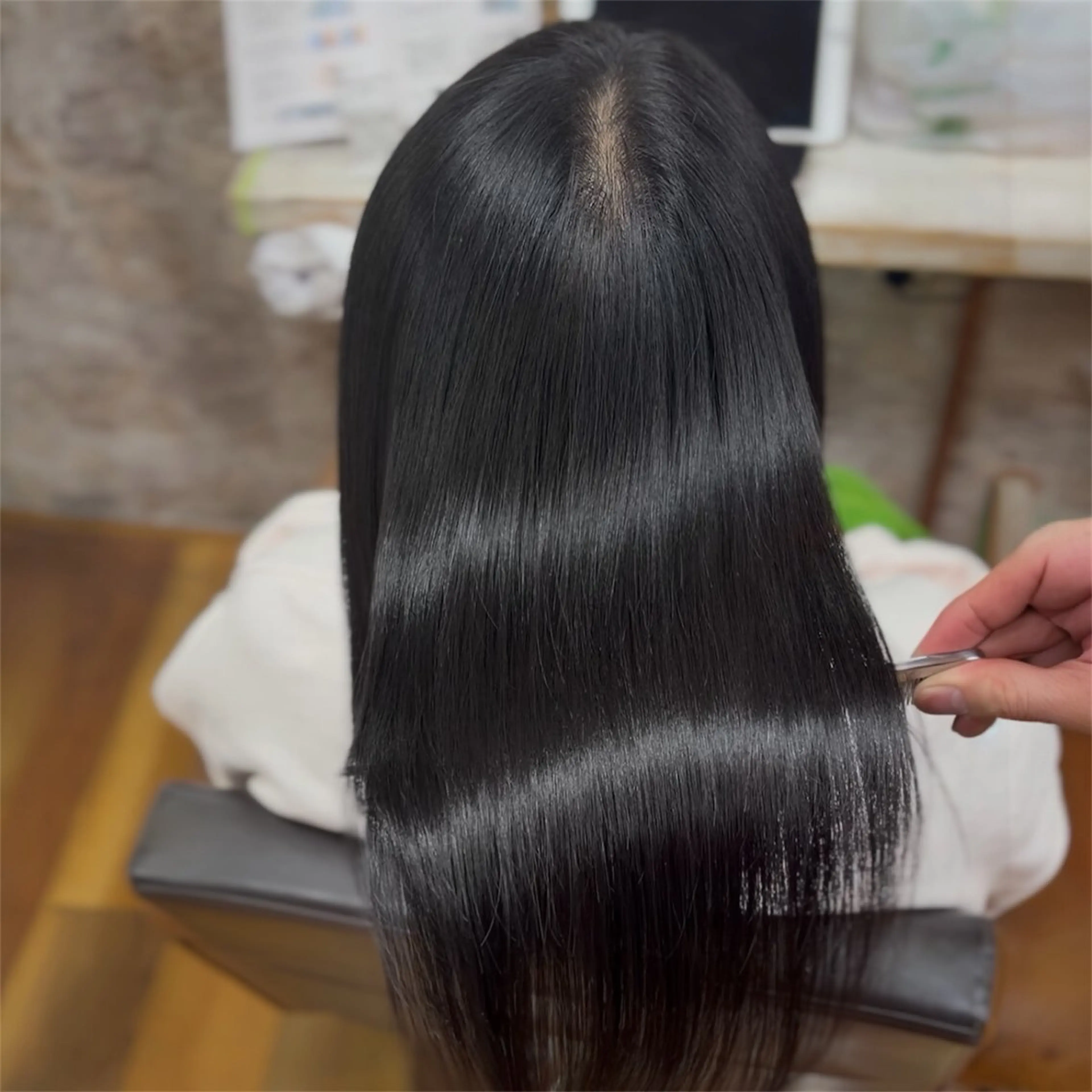 セミロング ヘアカラー トリートメント YELLOW CORN 金沢文庫所属・【金沢文庫4分】髪質 改善/縮毛矯正アラタのヘアスタイル