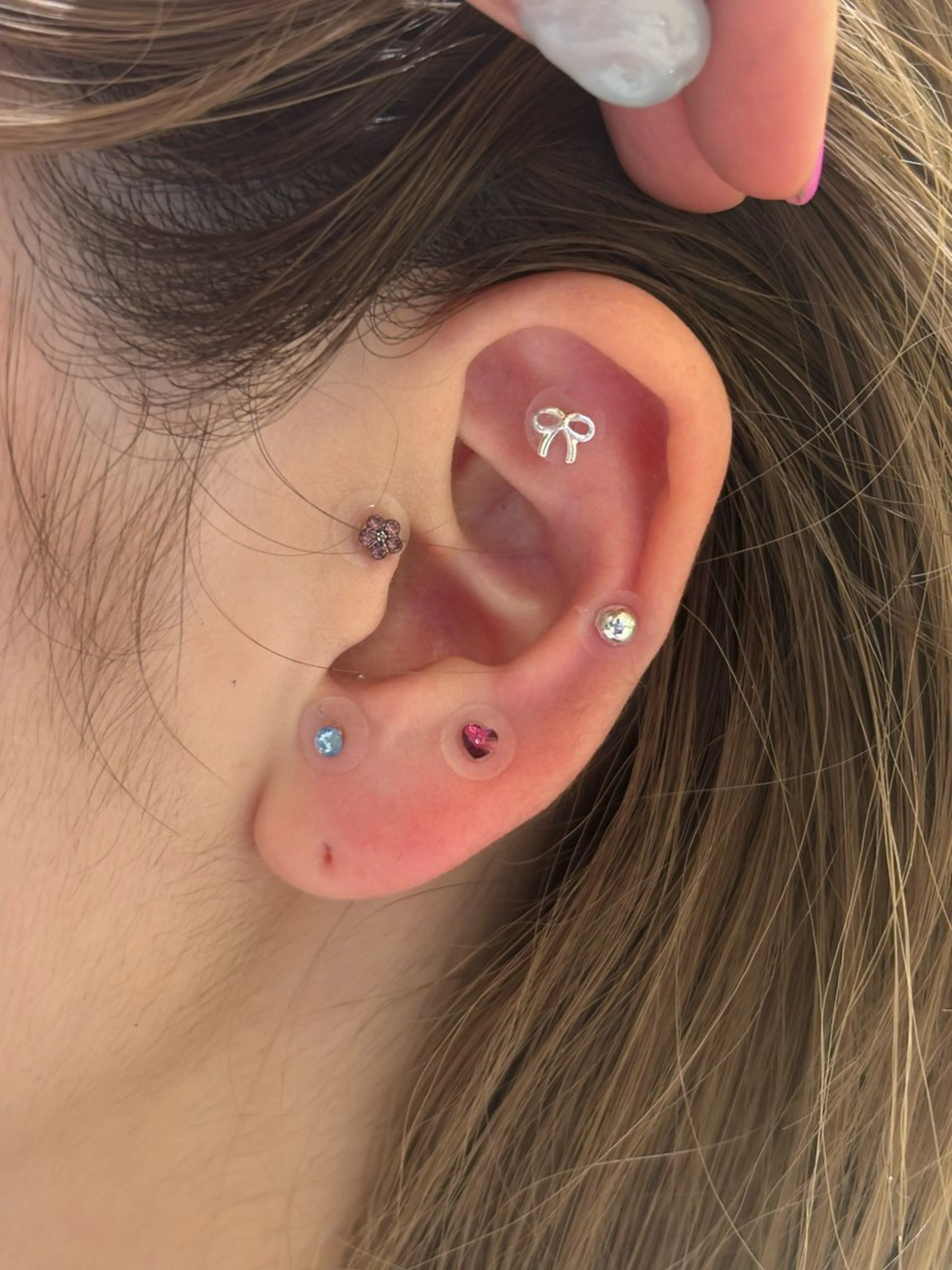 その他 韓国レイヤー🪽 耳ツボジュエリーのヘアスタイル