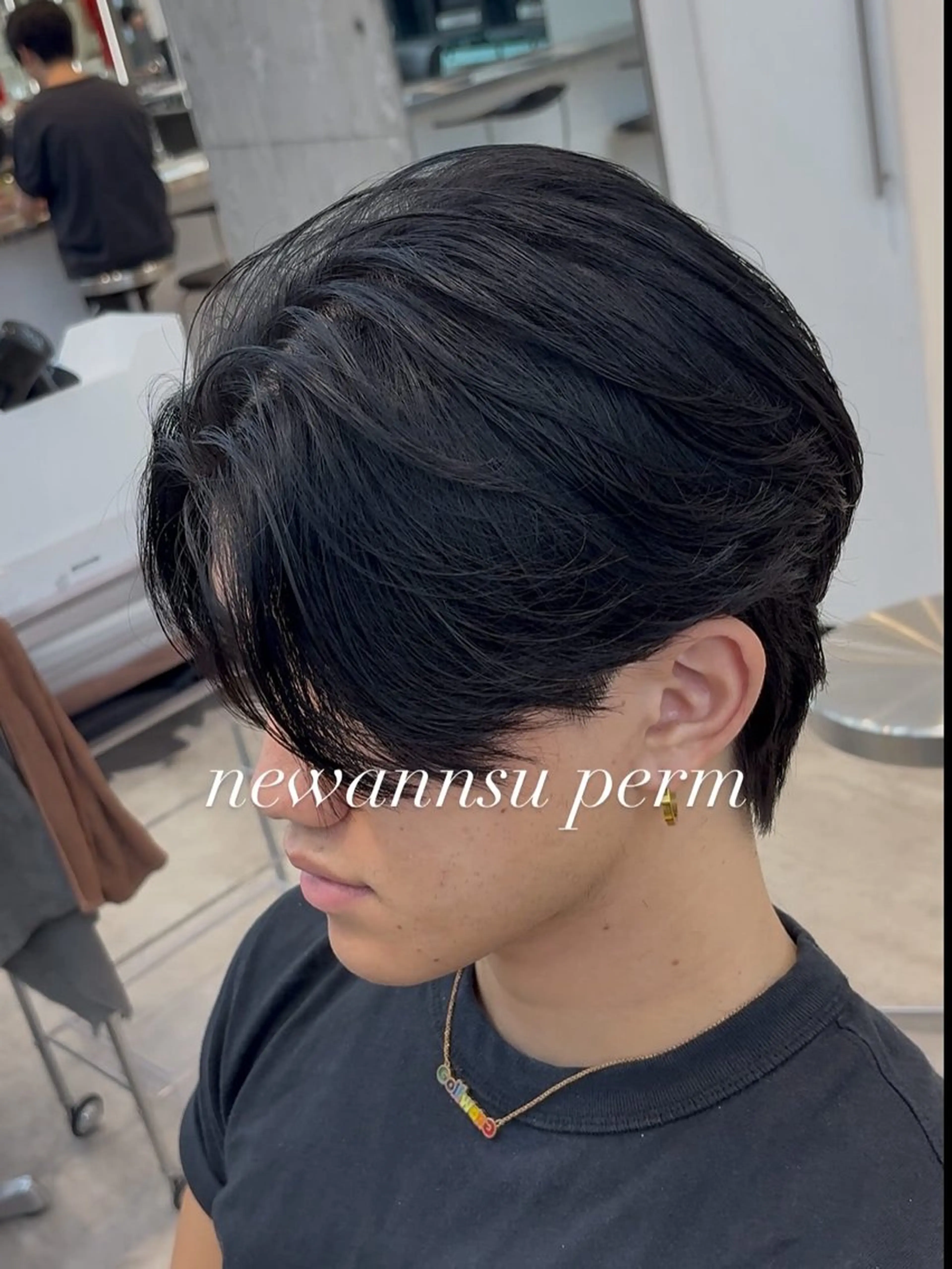 ショート パーマ メンズパーマ特化 園田　楓莉のヘアスタイル