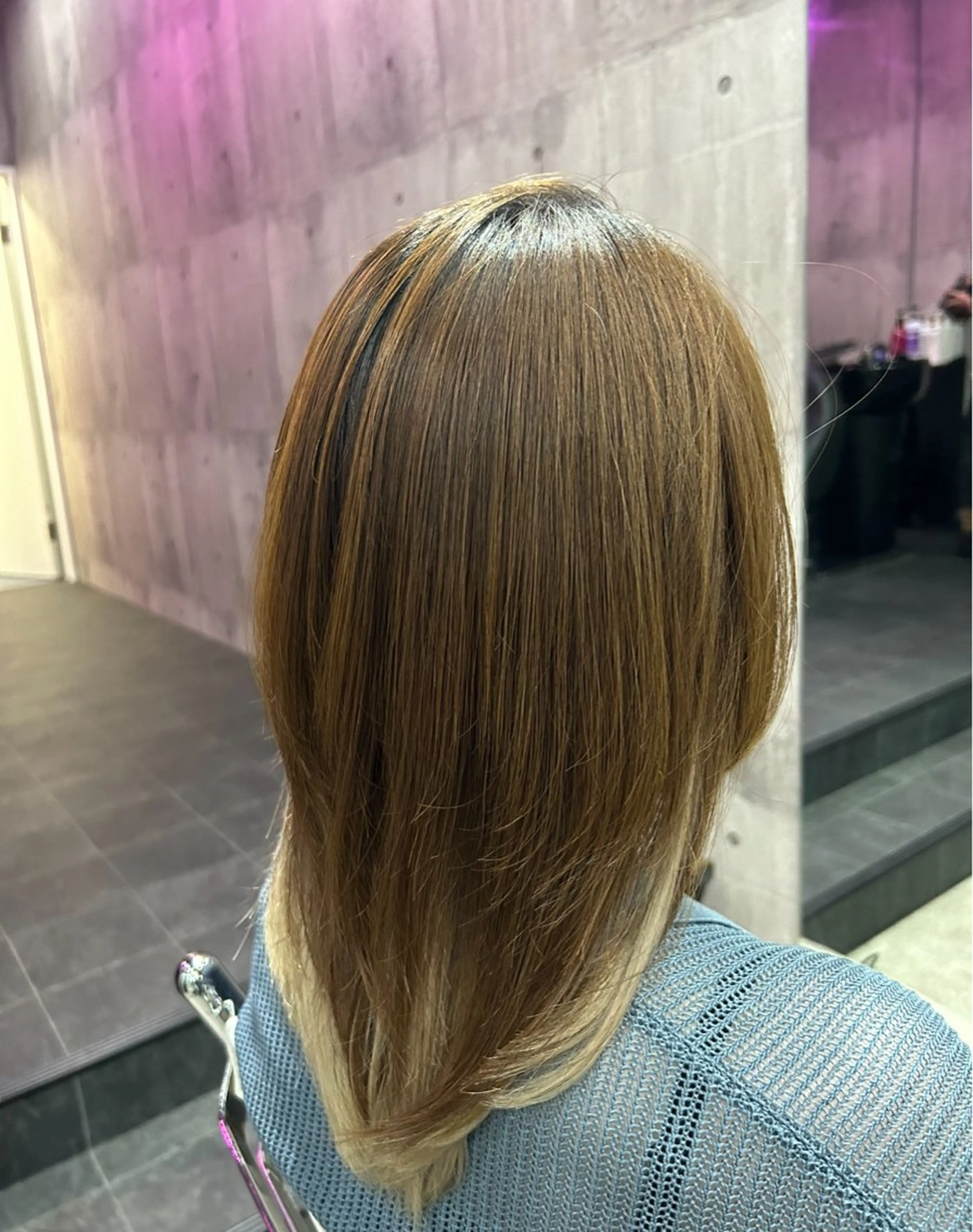 ミディアム カット 縮毛矯正 トリートメント ウィチ所属・🩵縮毛矯正🩵 kiryuのヘアスタイル