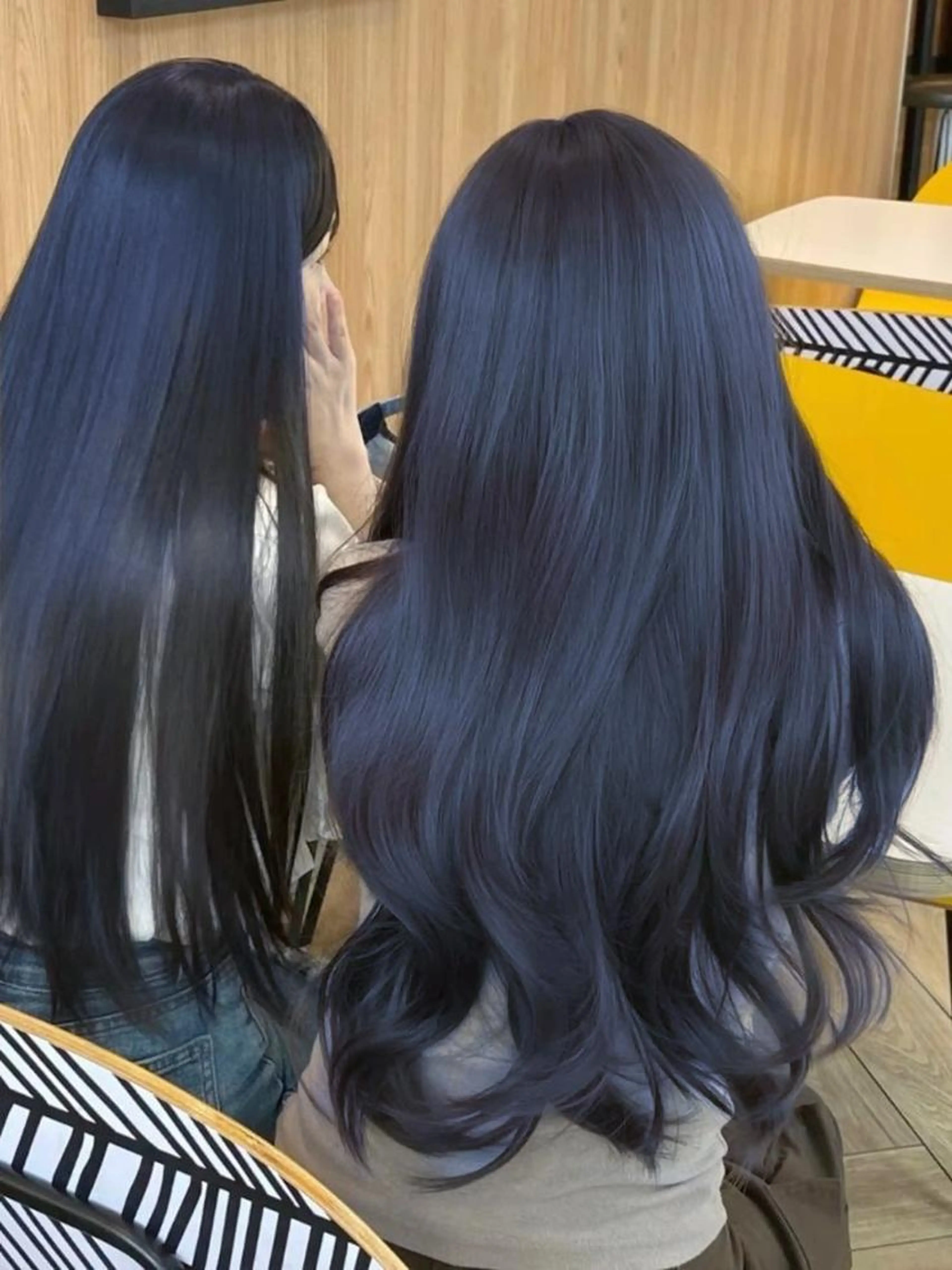 【💙期間限定💙】トレンドカット✂️＋重くない寒色ワンカラー🫐＋オリジナルトリートメント✨+コテ巻き仕上げ🧸の写真