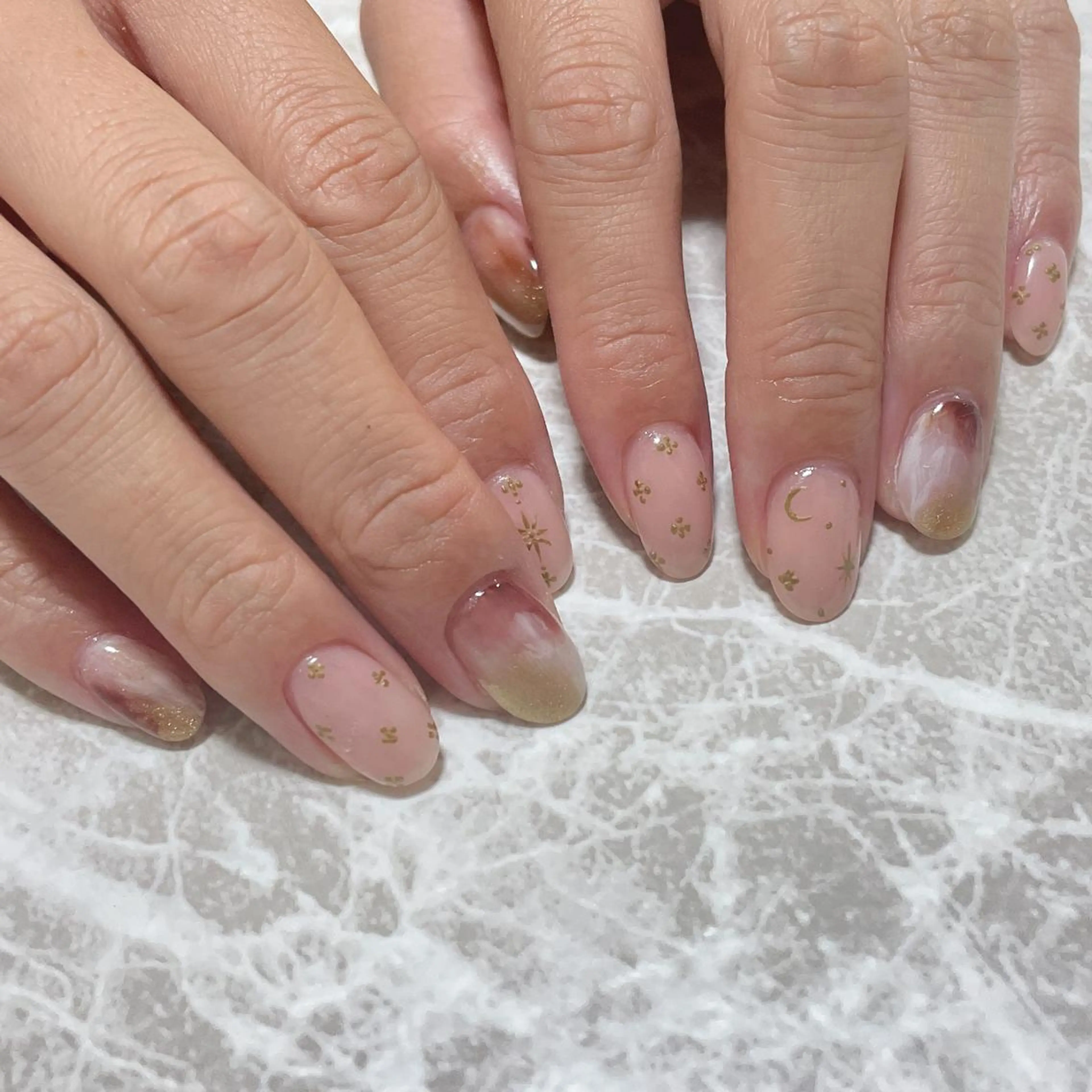 ネイル アートネイル ニュアンスネイル ハンドネイル K's nail kotoeのネイルデザイン