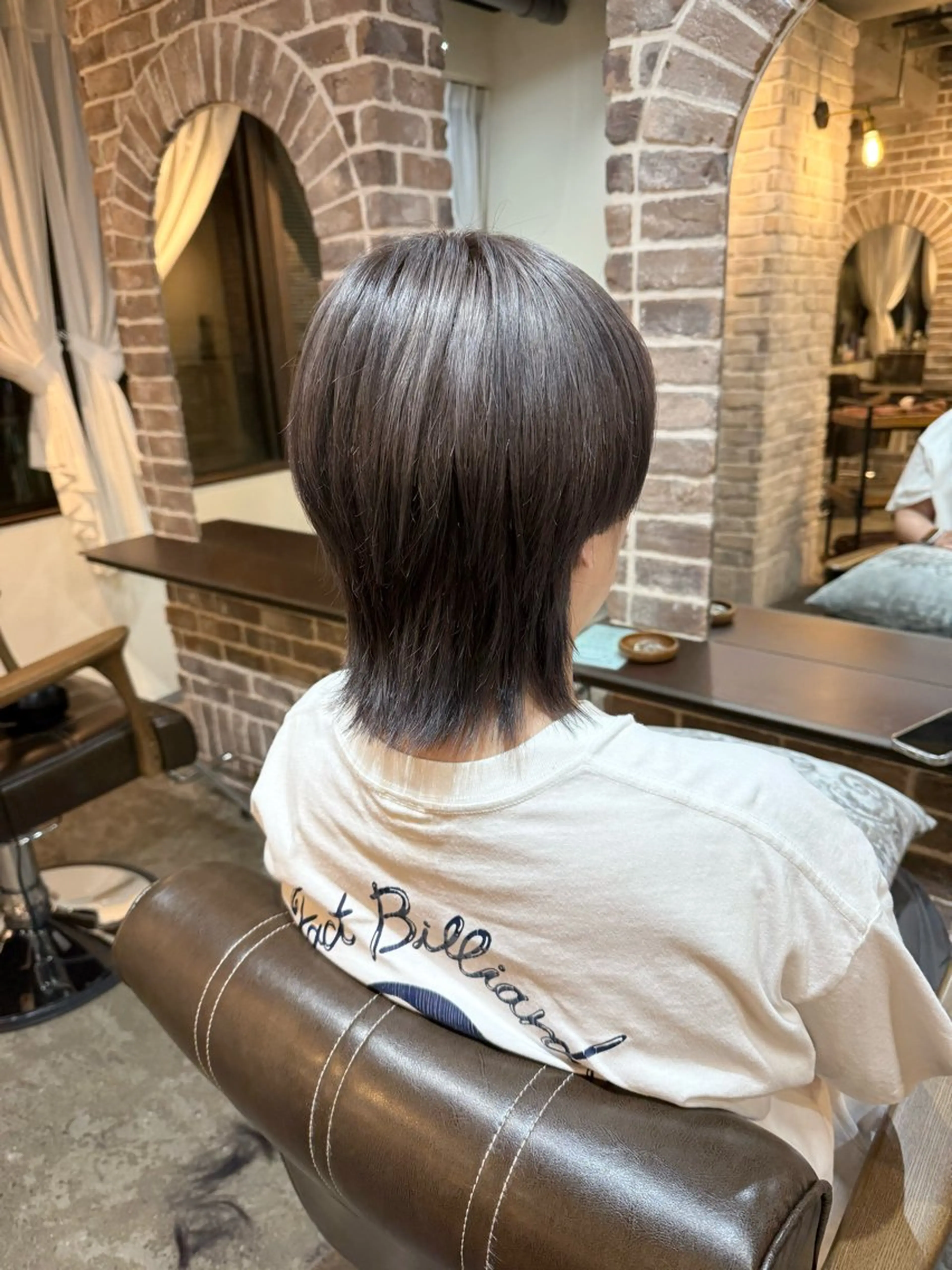 ミディアム カラー ブリーチ ダークグレー カット ヘアカラー トリートメント ACROあべの店所属・艶カラー/インナー /グラデ/大西小百合のヘアスタイル