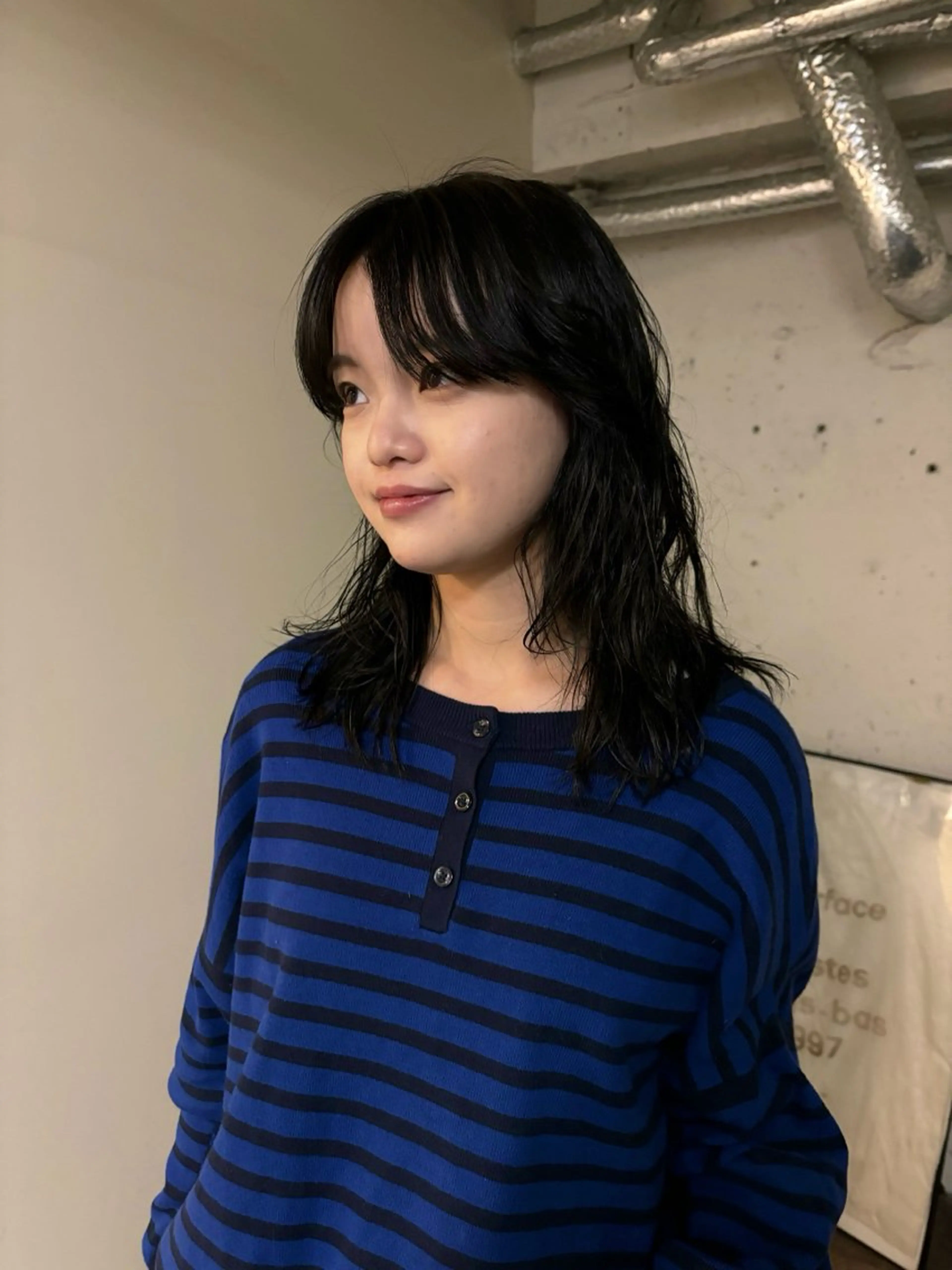 ミディアム カラー ハッシュカット/ MAYAのヘアスタイル