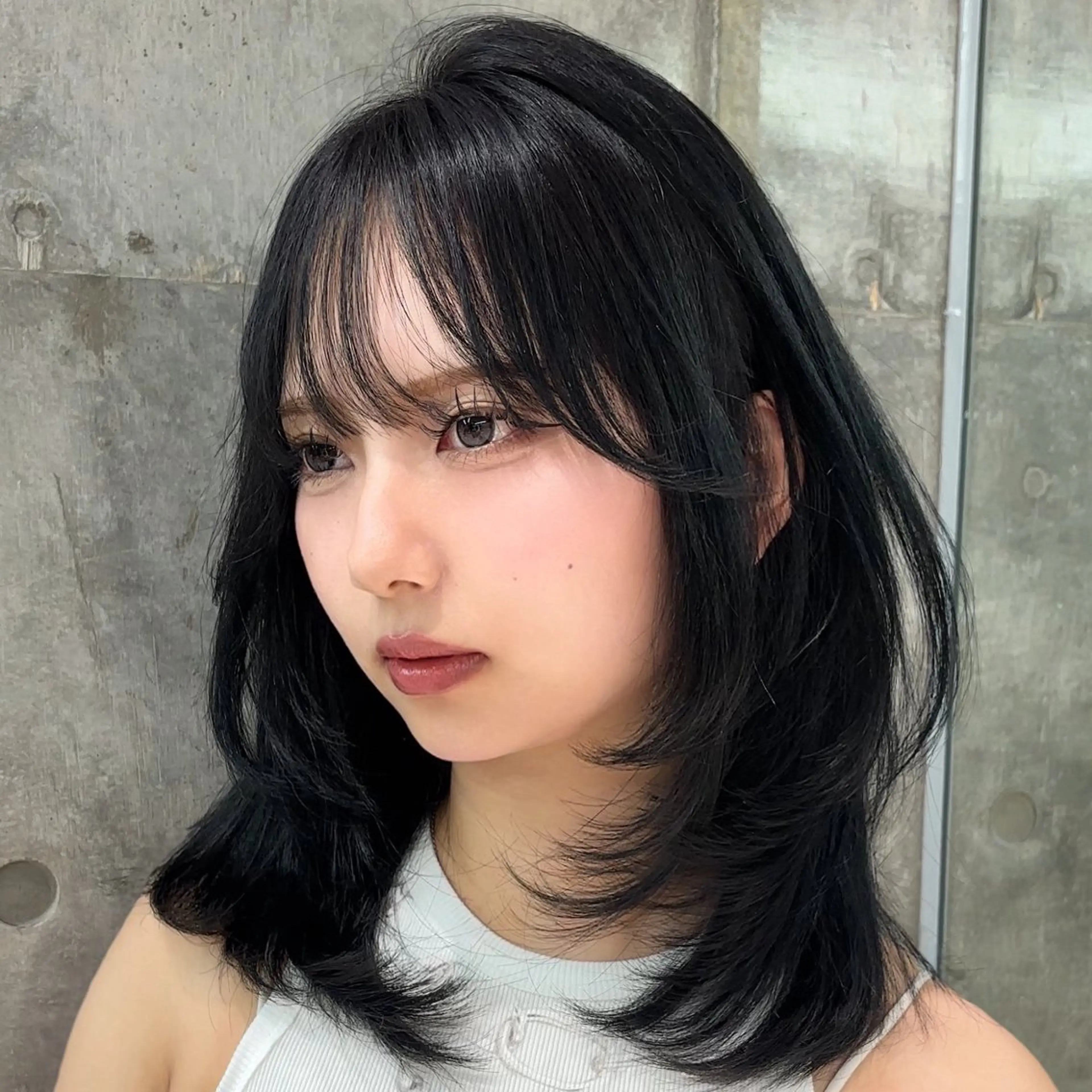 ミディアム カラー ミディアムレイヤー 伸ばしかけ レイヤーカット カット ヘアカラー トリートメント 🎀𝑆𝐴𝑅𝐴 /レイヤーカット🎀のヘアスタイル