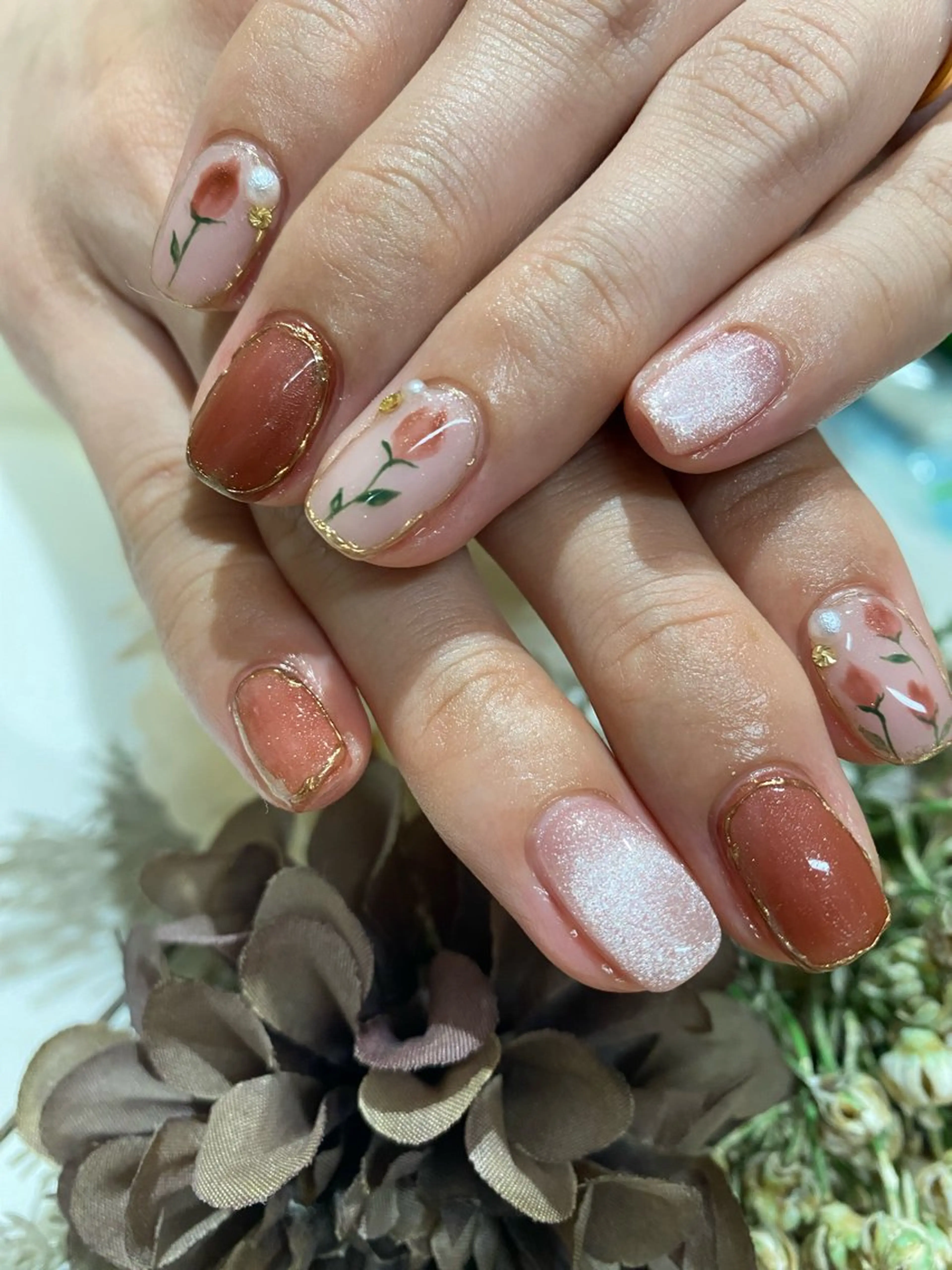 ネイル ハンドネイル 小倉 梨衣那のネイルデザイン