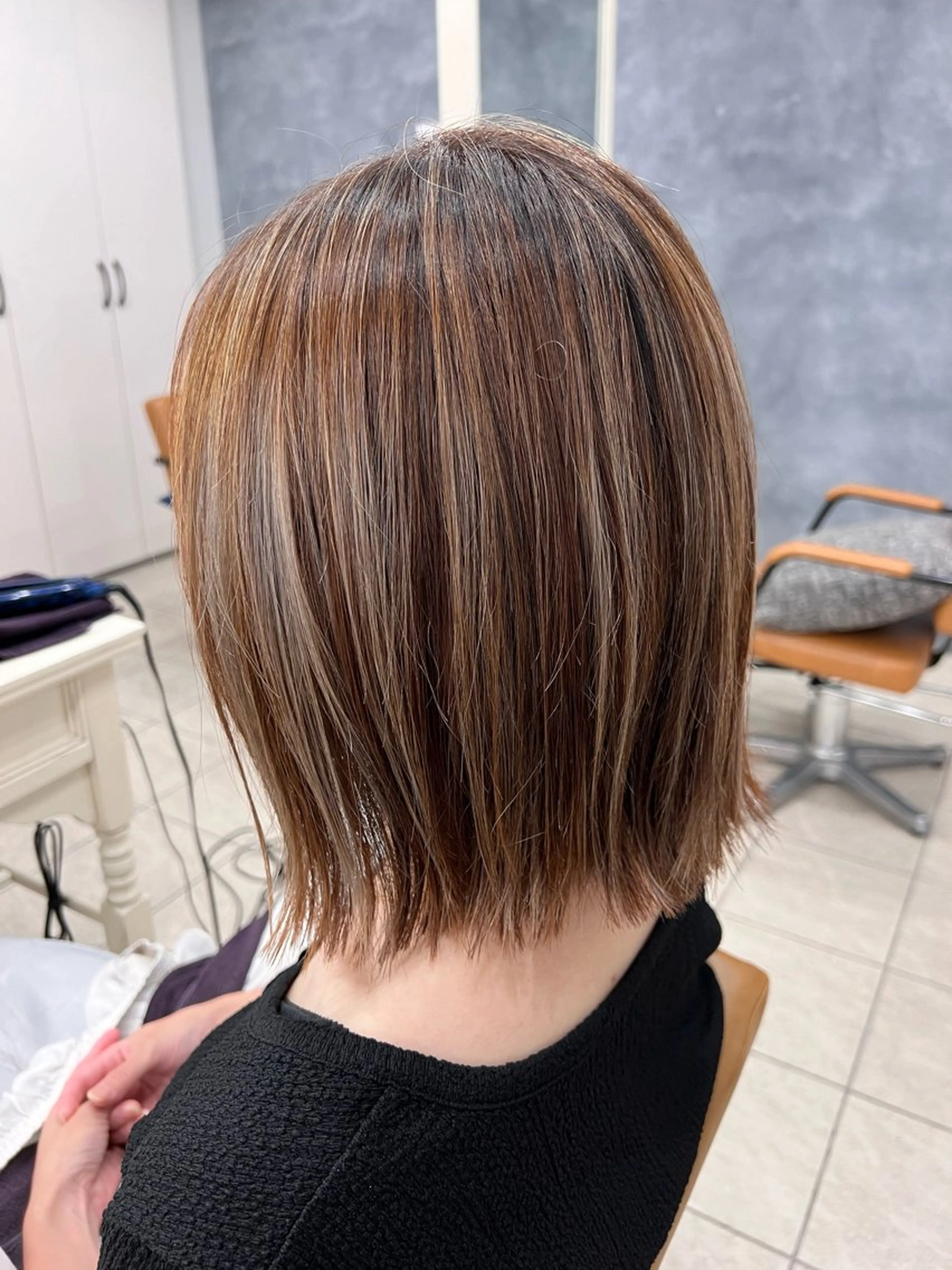 ミディアム カラー メンズカットグラデー ションカラー/ケイゴのヘアスタイル