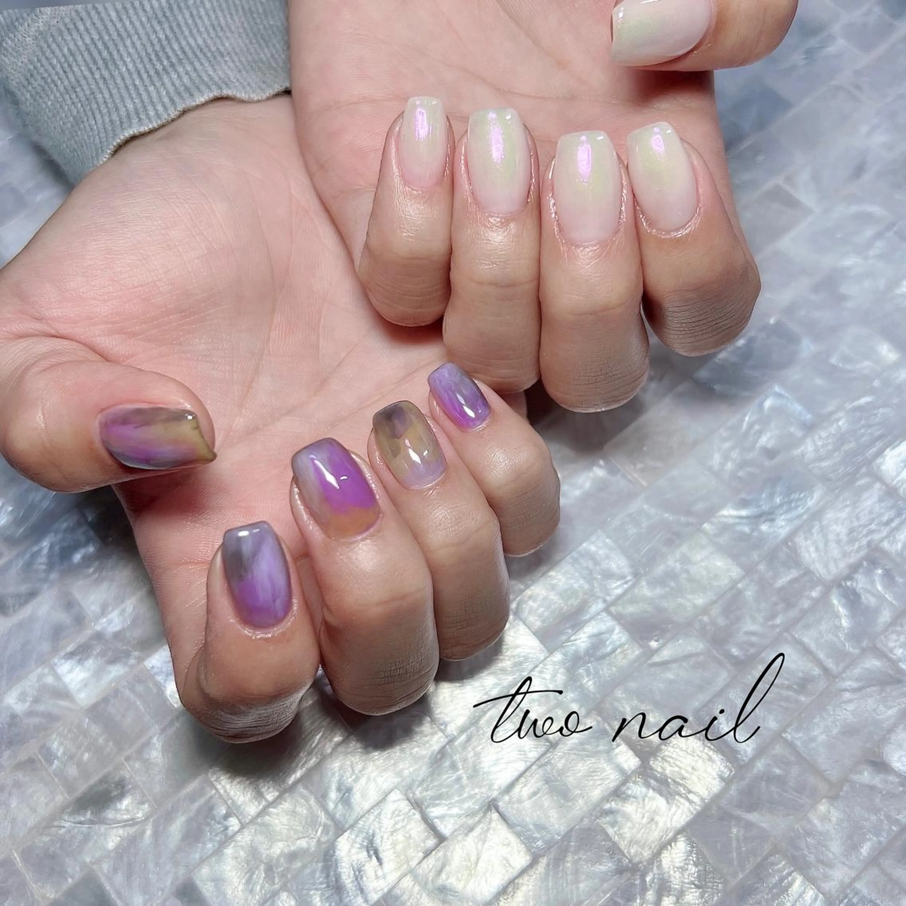 ネイル アートネイル フットネイル ハート ニュアンスネイル オフィスネイル ハンドネイル two nailのネイルデザイン