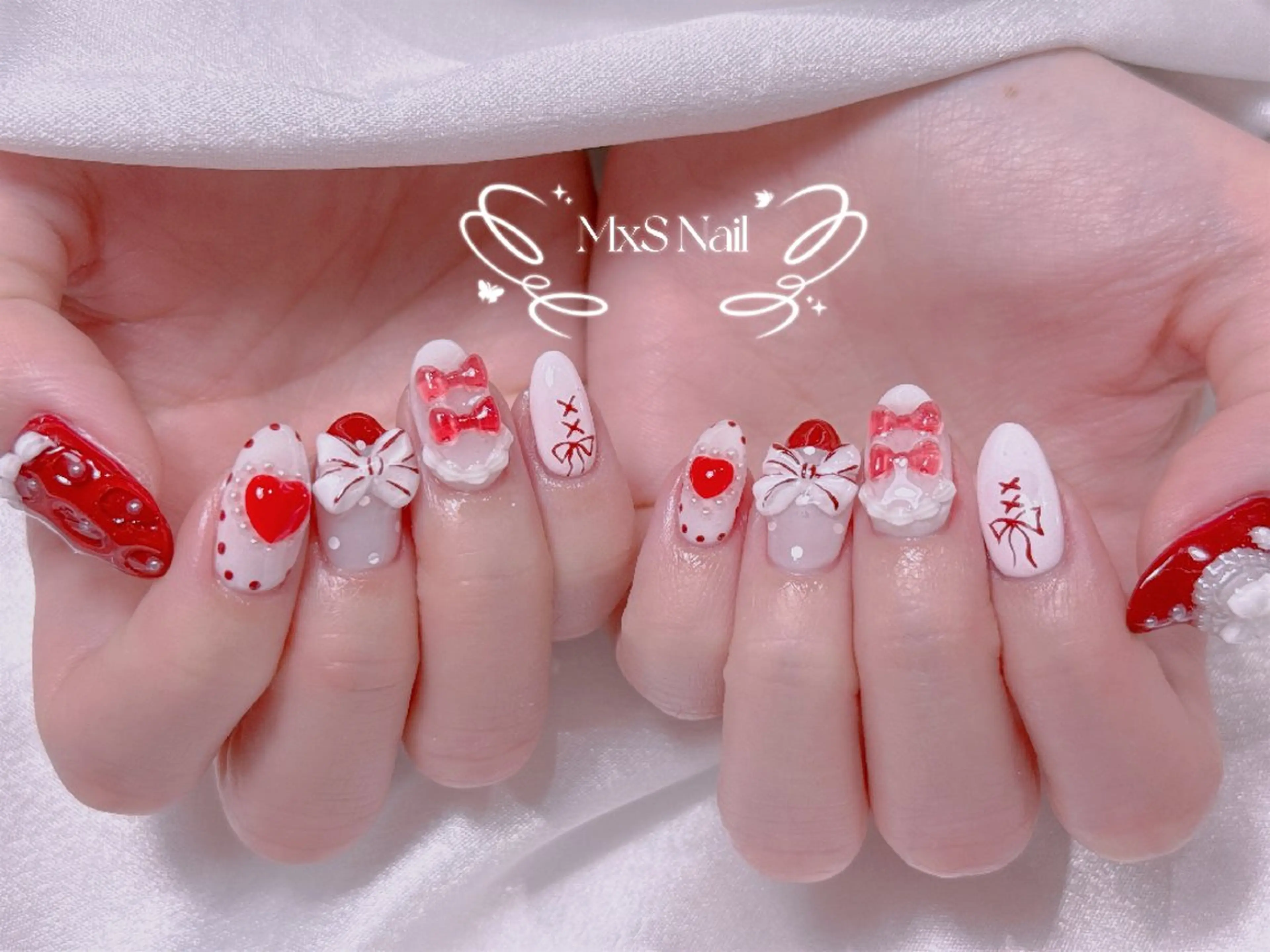 ネイル ハンドネイル MxS Nail 【長さだし/フィルイン/マグネット/ワンホンネイル/韓国ネイル/パラジェル】所属・M×S Nail みなのネイルデザイン
