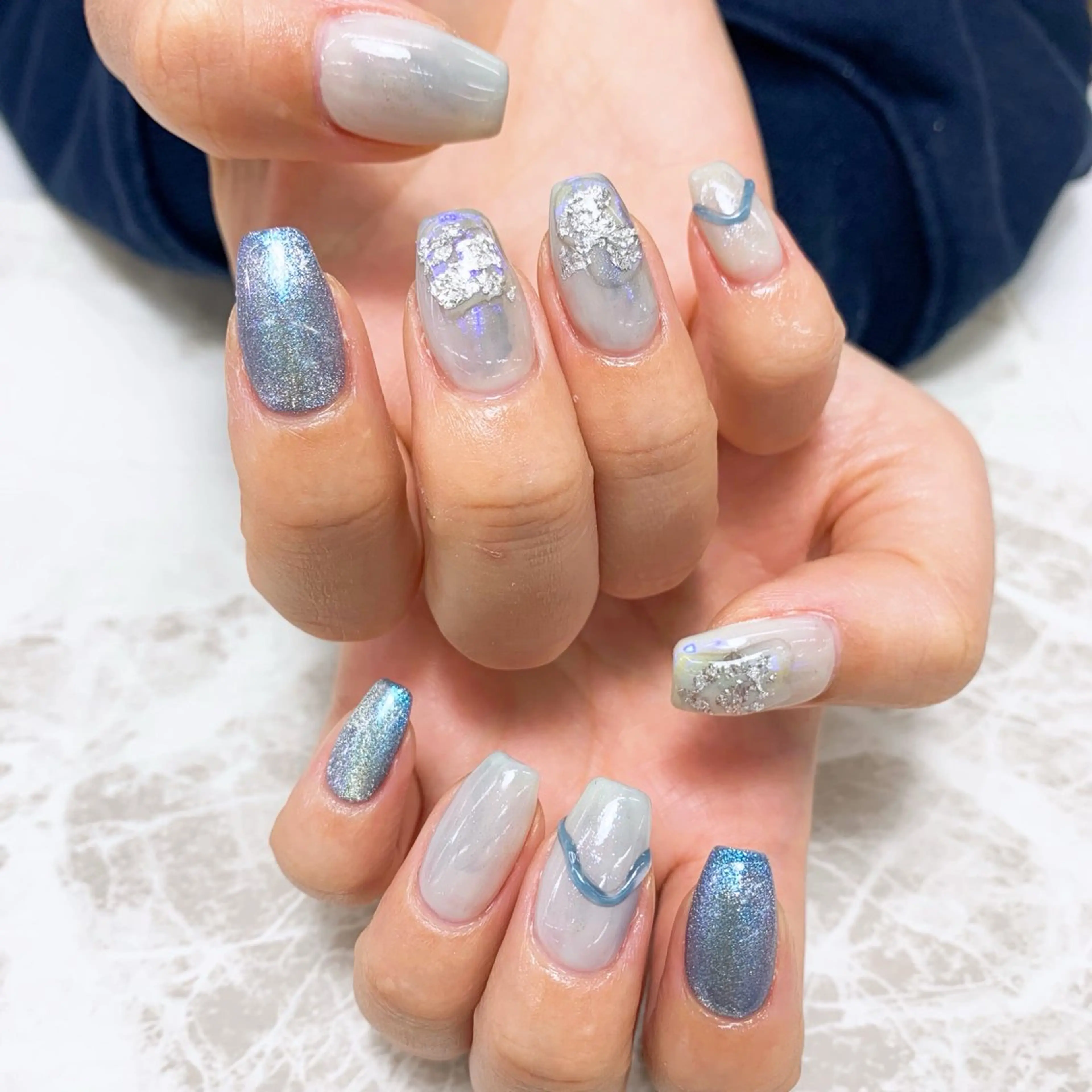 ネイル ⭐︎休業中の練習⭐︎ JNA認定講師髙橋のネイルデザイン