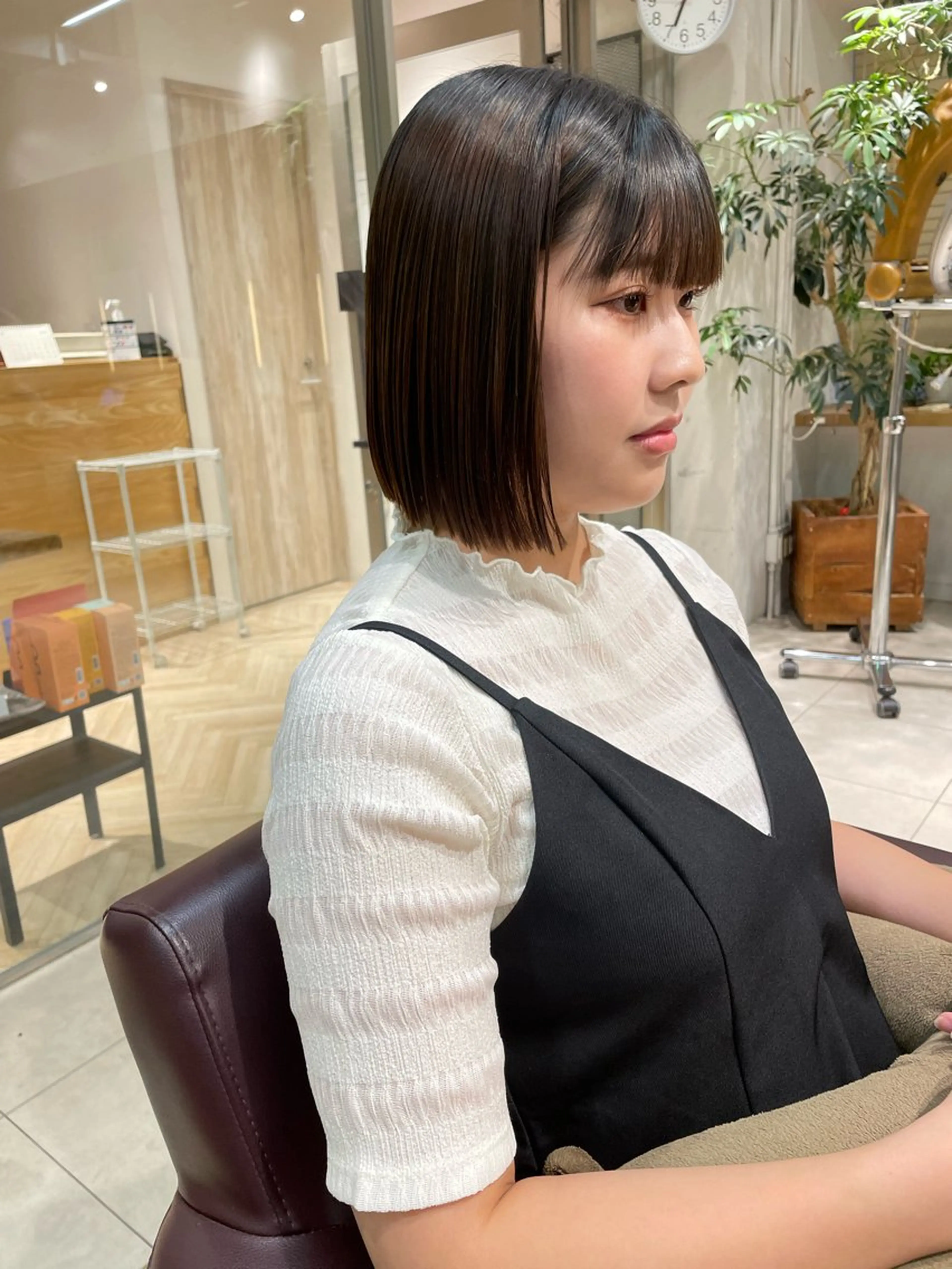 ミディアム パーマ ボブ 縮毛矯正 AITOKYO 渋谷店所属・AI TOKYO渋谷 /駿佑のヘアスタイル