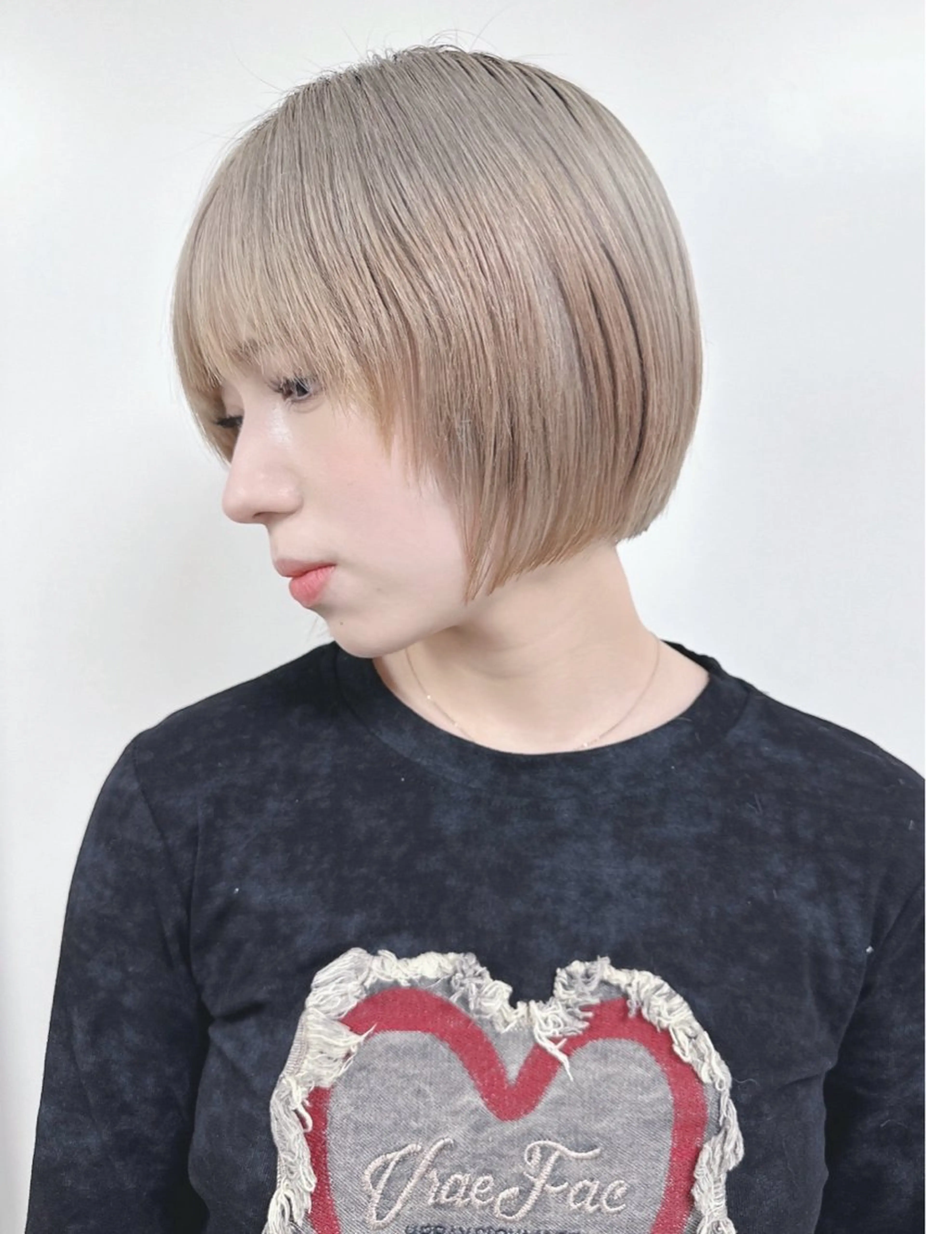 ショート カラー カット ヘアカラー トリートメント 小顔ボブ/お悩み解決 /ボブパーマ/とういのヘアスタイル