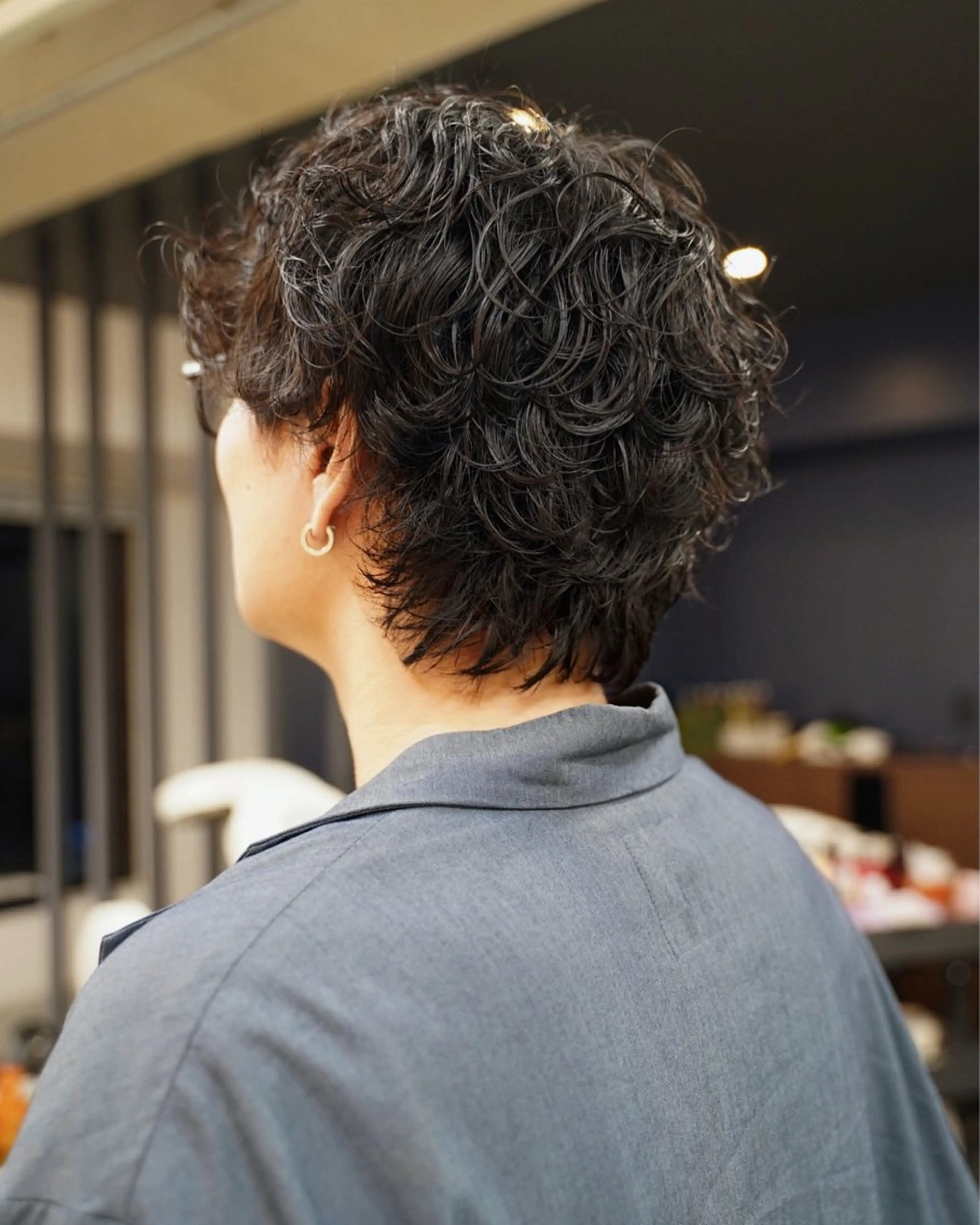 メンズパーマの写真