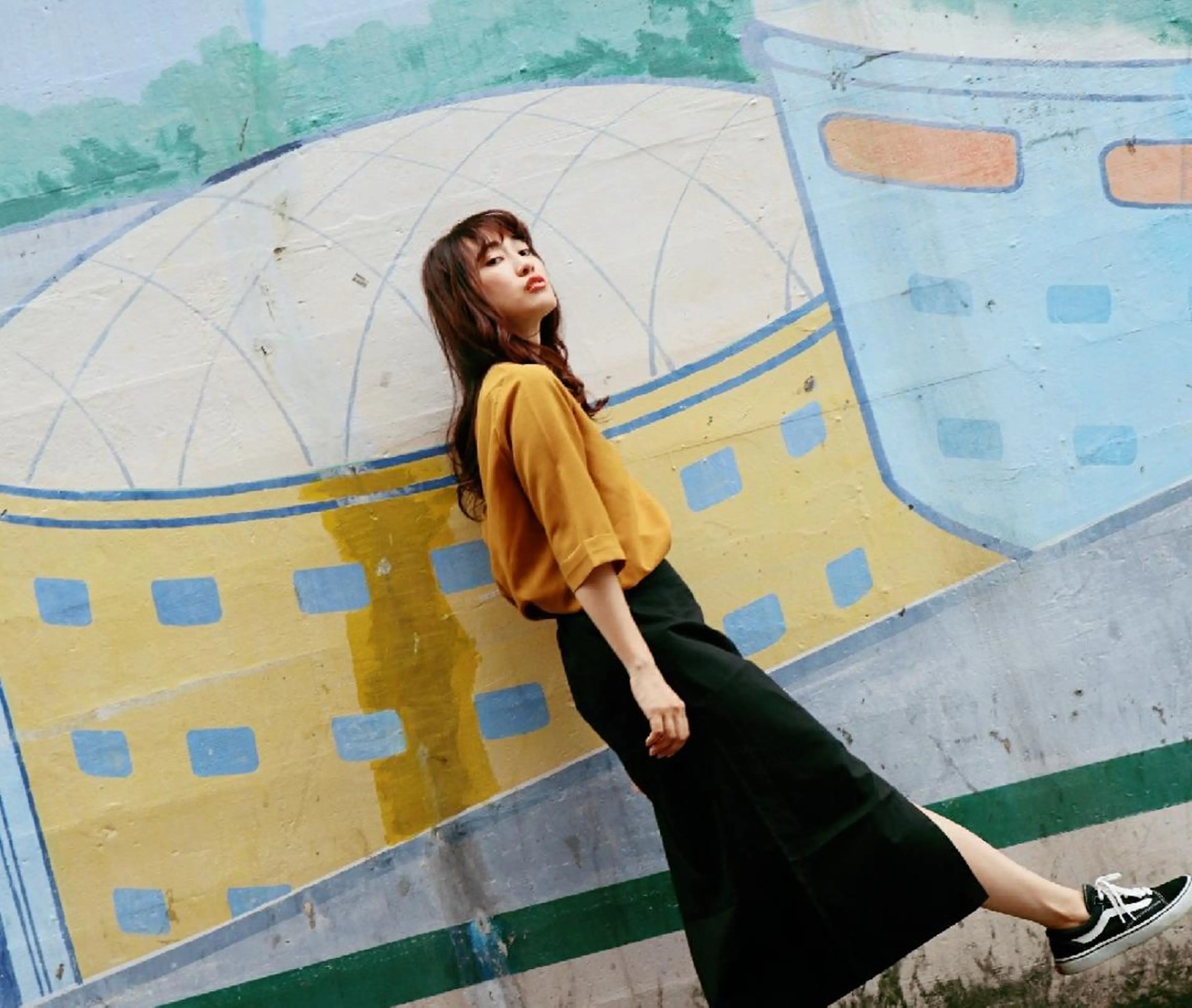 セミロング カラー パーマ アディクシーカラー イルミナカラー LAMP HAIR  ランプヘアー所属・徳永 博志のヘアスタイル