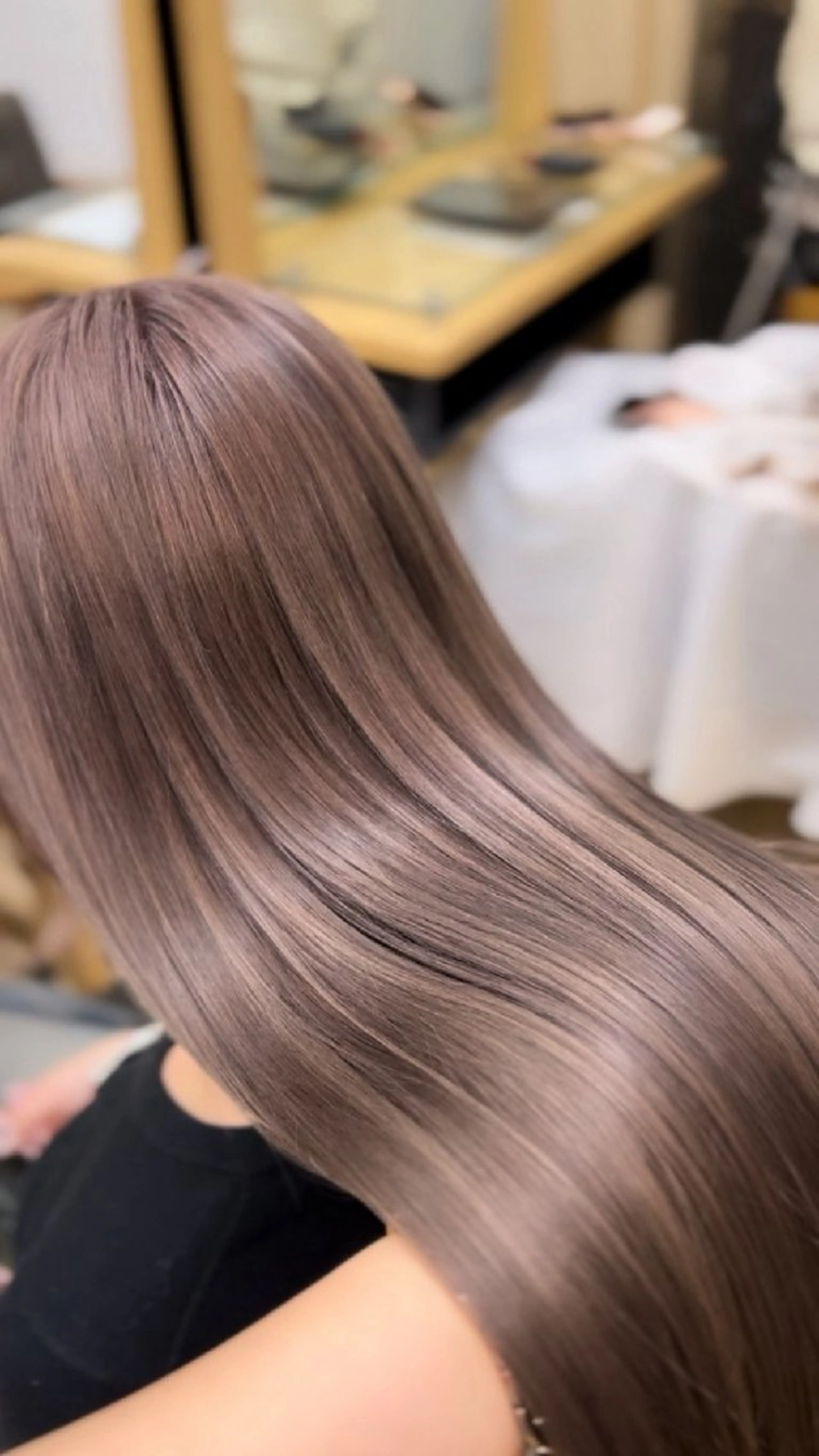 カラー 韓国風ヘアカラー🩵 Rimina💜🪽のヘアスタイル