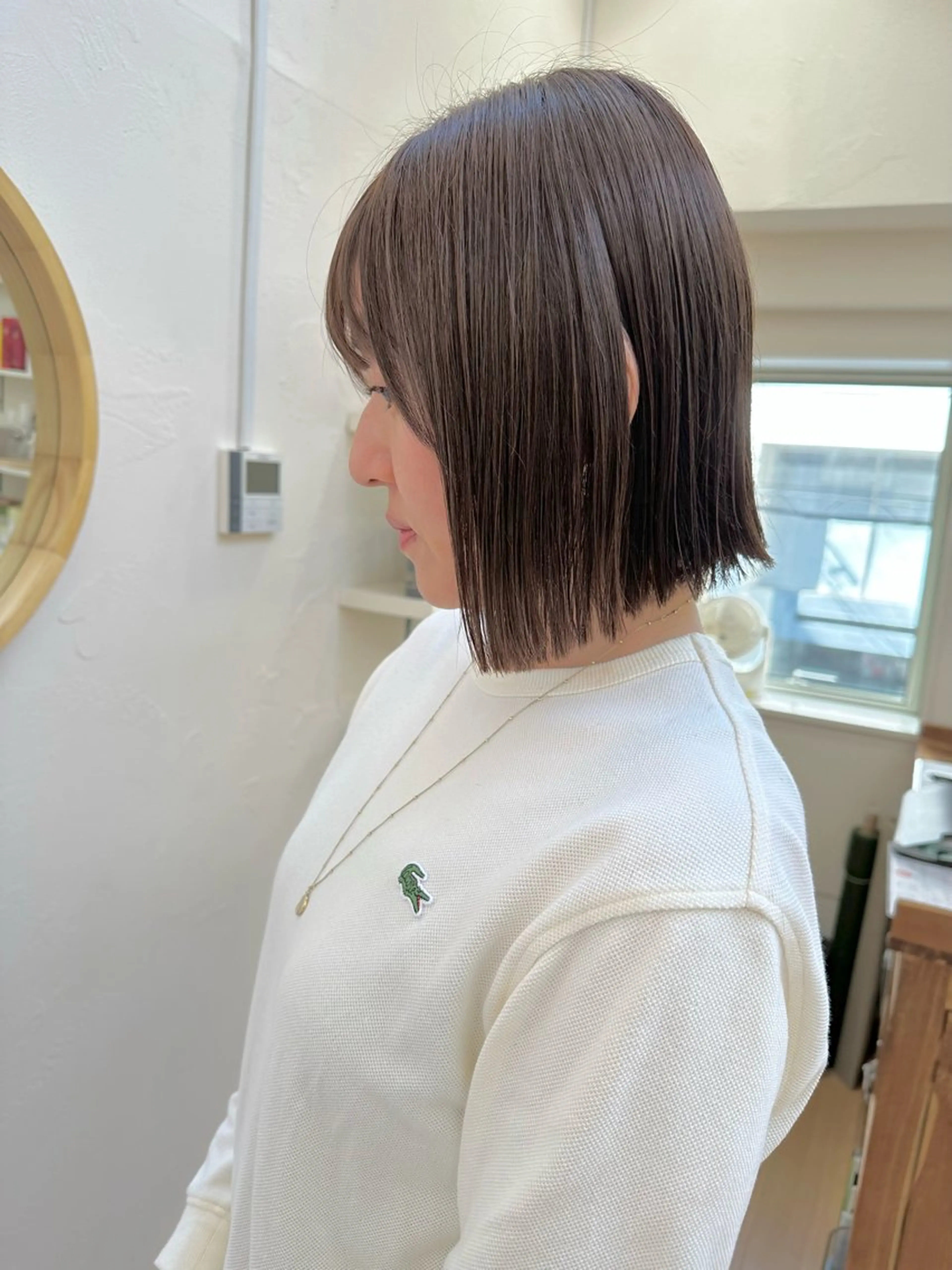 ショート カラー ベージュカラー 透明感カラー luve heart's And Be  minamisemba所属・脇坂 佳世の眉毛・アイブロウイメージ