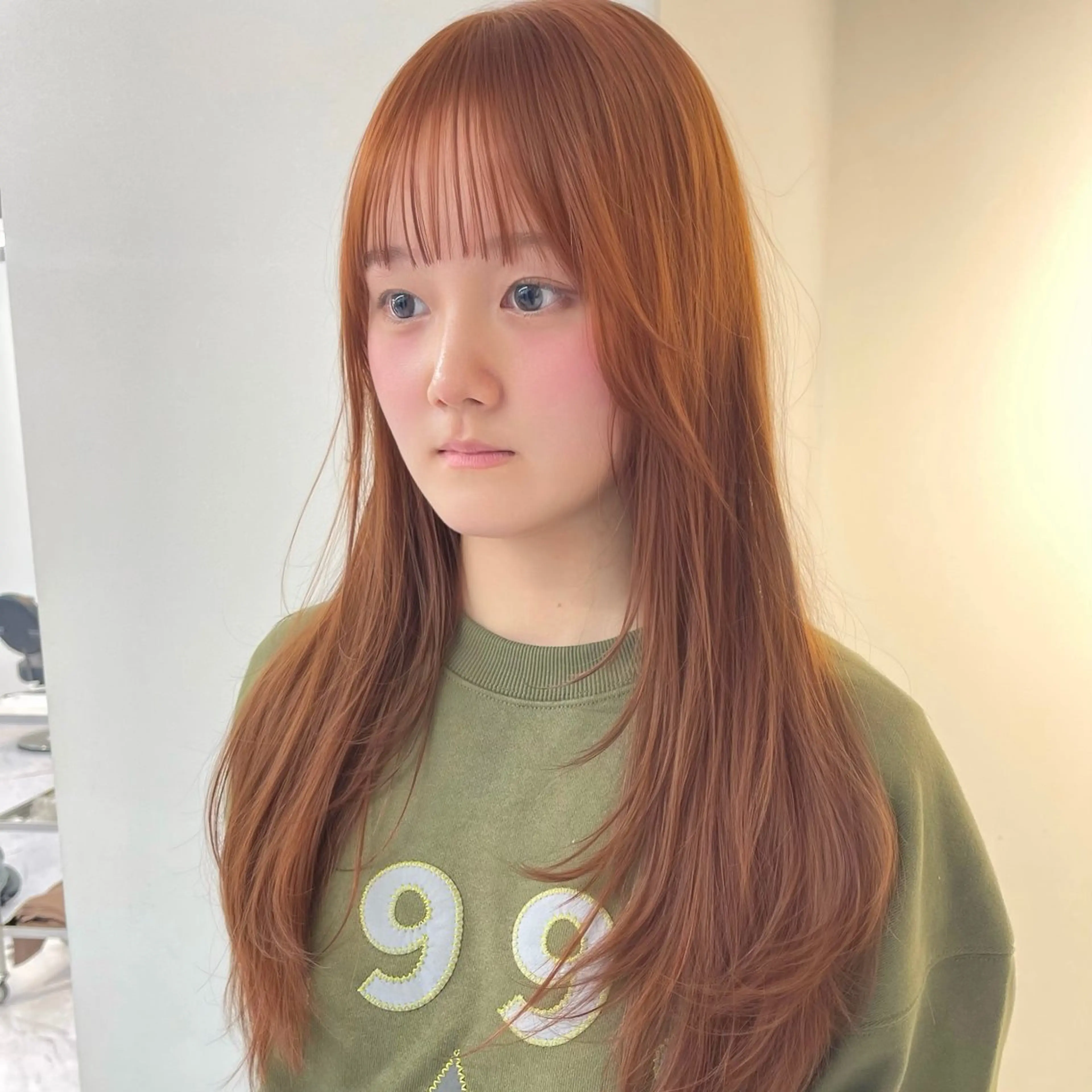 ロング カラー ベージュカラー ブリーチ ケアブリーチ デザインカラー ダブルカラー カット ヘアカラー TATSUブリーチ/ ミルクティーベージュのヘアスタイル
