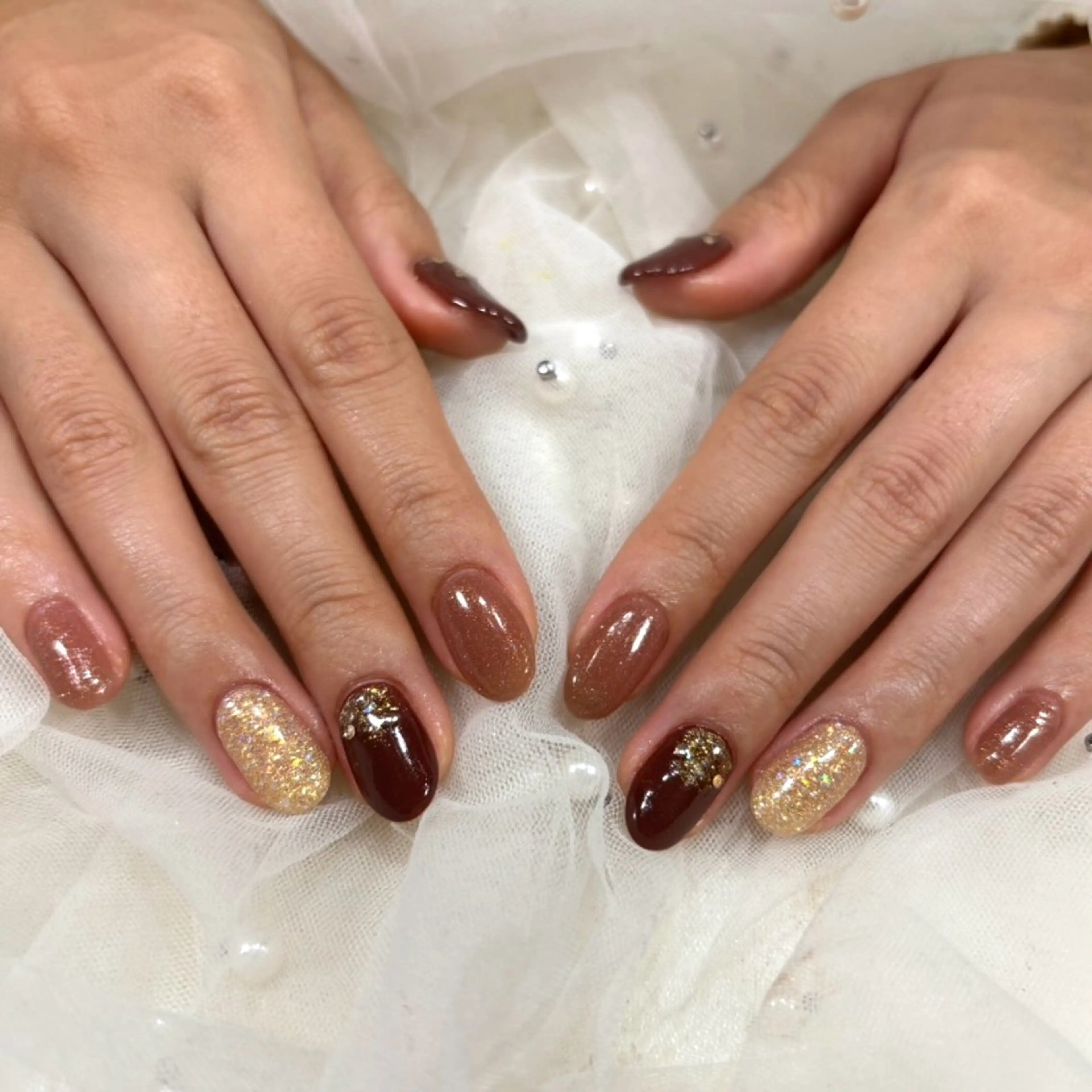 ネイル ハンドネイル Nami ‧₊💎.*˚のネイルデザイン