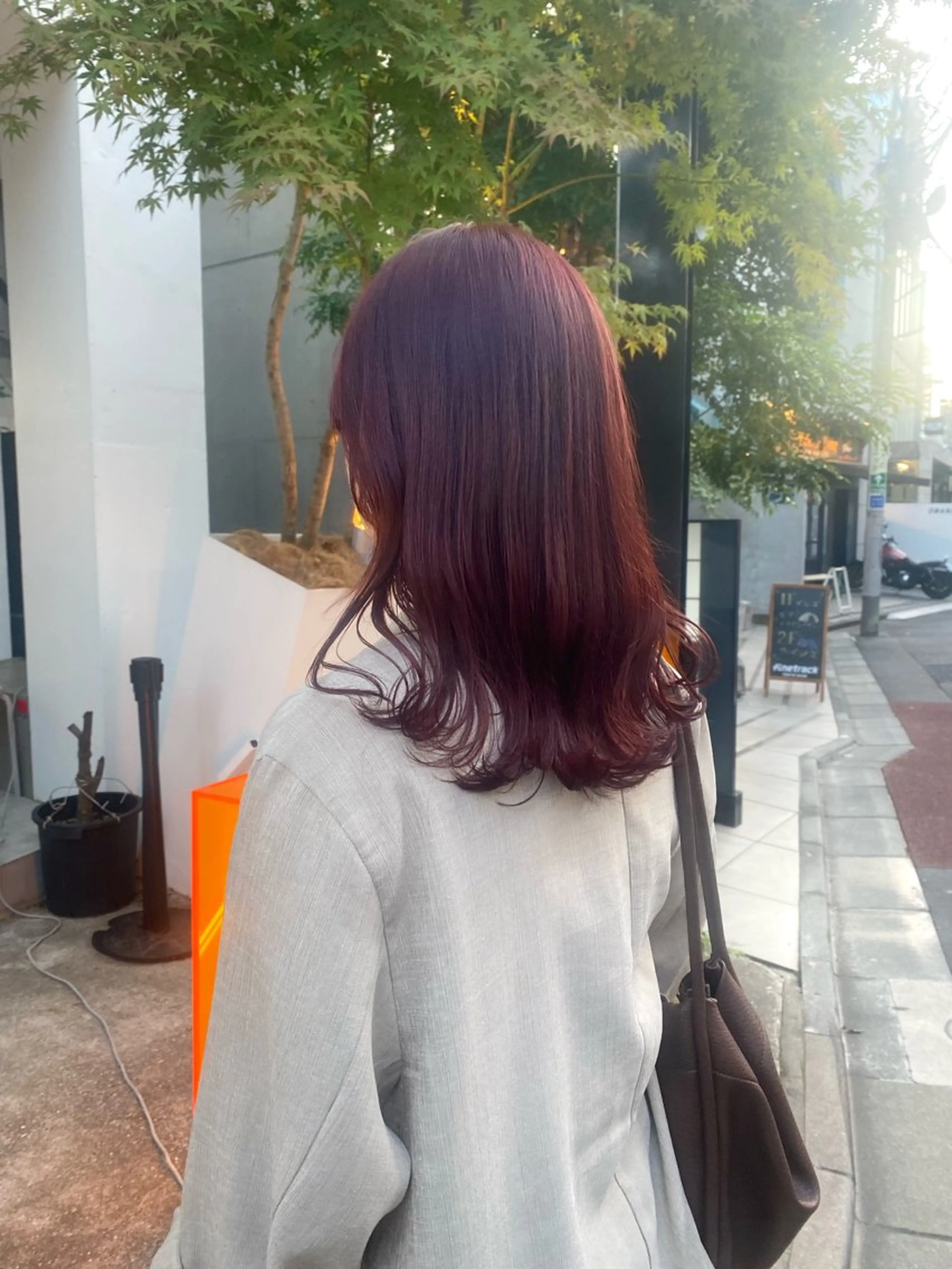 ミディアム カラー カシス ピンクカラー ヘアカラー トリートメント 艶カラー 🤍🫧/makoのヘアスタイル