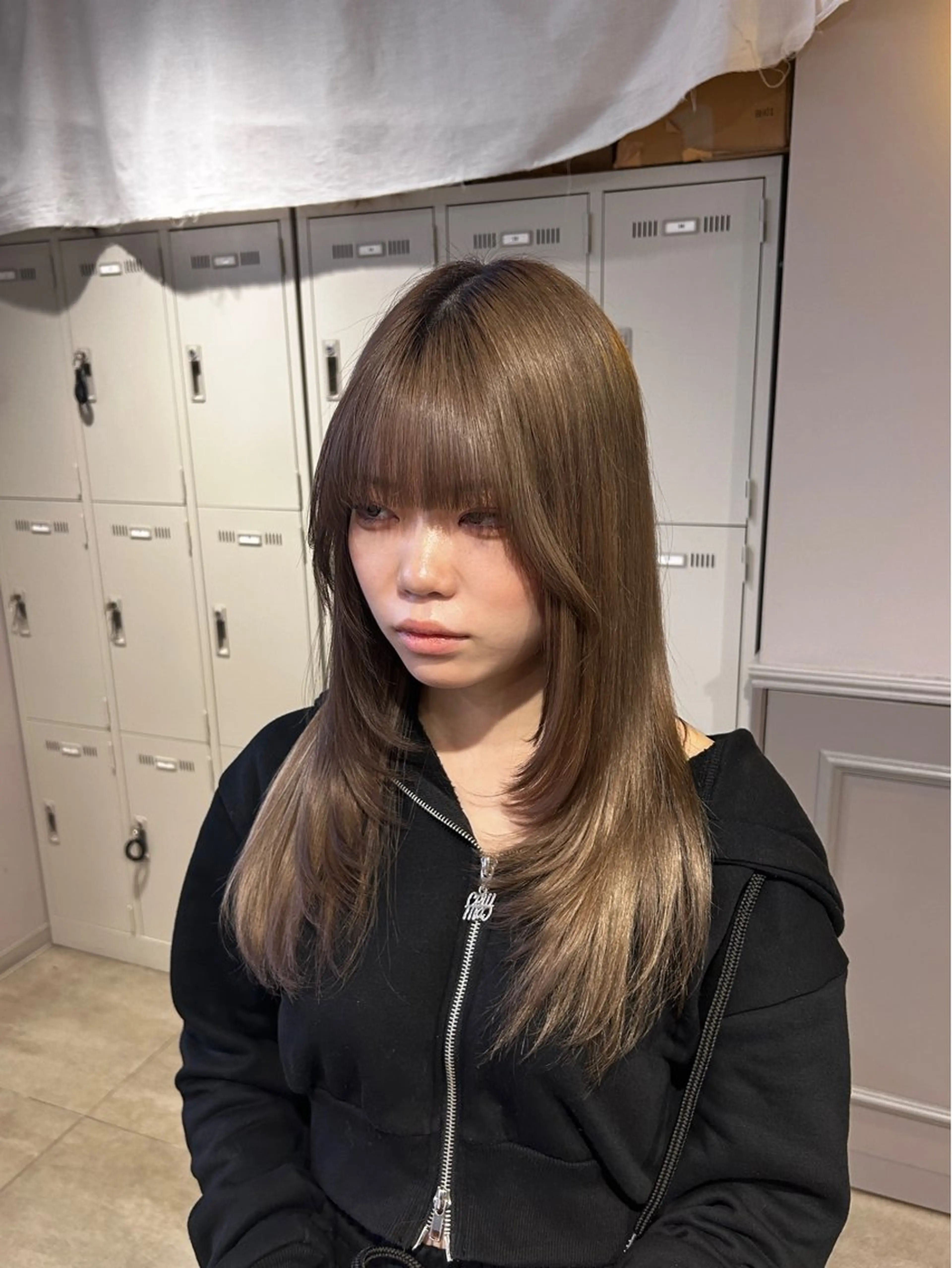 カラー カット ヘアカラー トリートメント ヘッドスパ ヘアセット 🥯縮毛/レイヤー/ ベージュヘア🥯のヘアスタイル