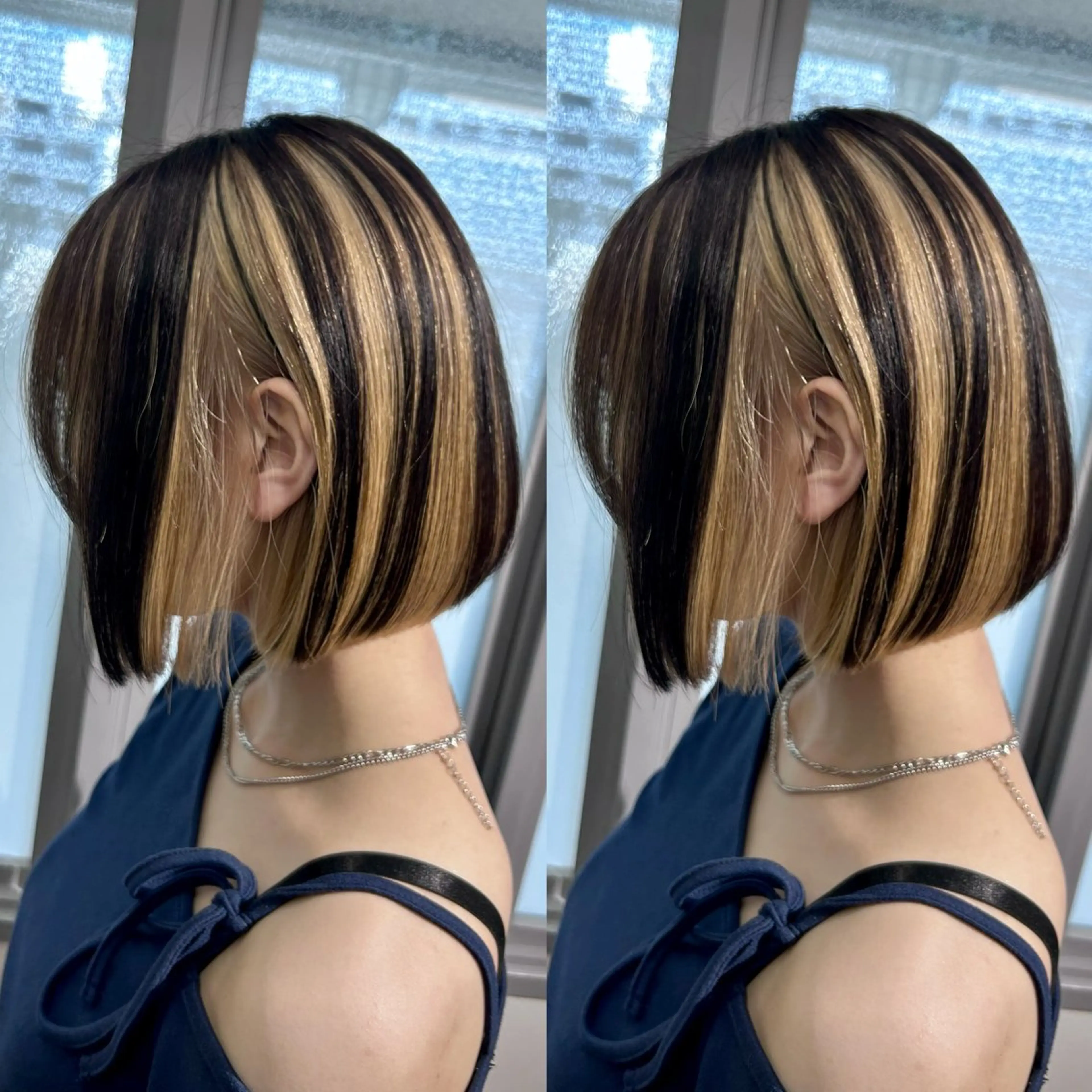 ショート カラー キッズ デザインカラー 韓国風ヘア 💖艶髪矯正×小顔 カット特化/さくらのヘアスタイル