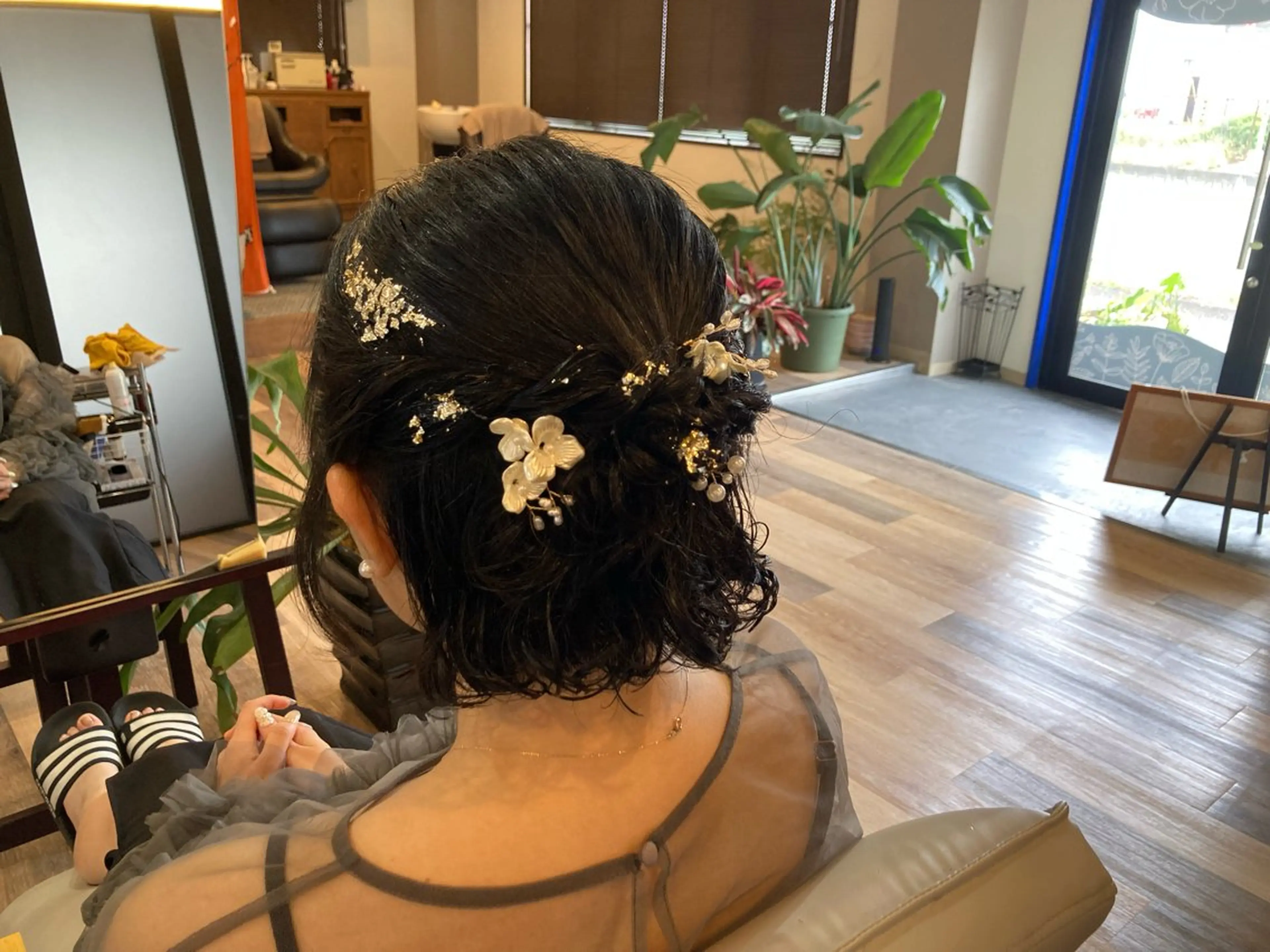 ミディアム ヘアセット 中野 紹江のヘアスタイル