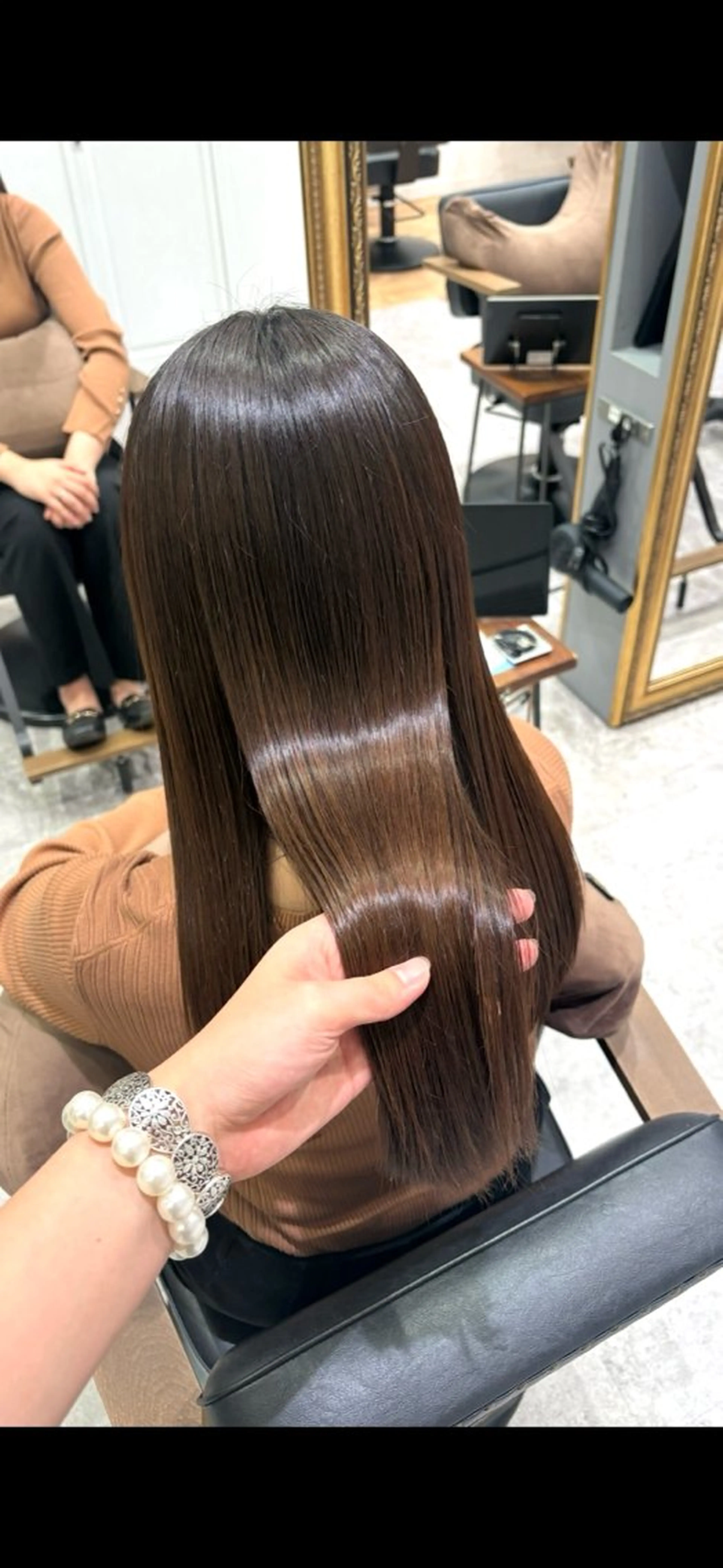 【オススメ❣️】ワンカラー➕Aujuaトリートメント✨️一人一人に合ったトリートメント種類をご提供️🫧の写真