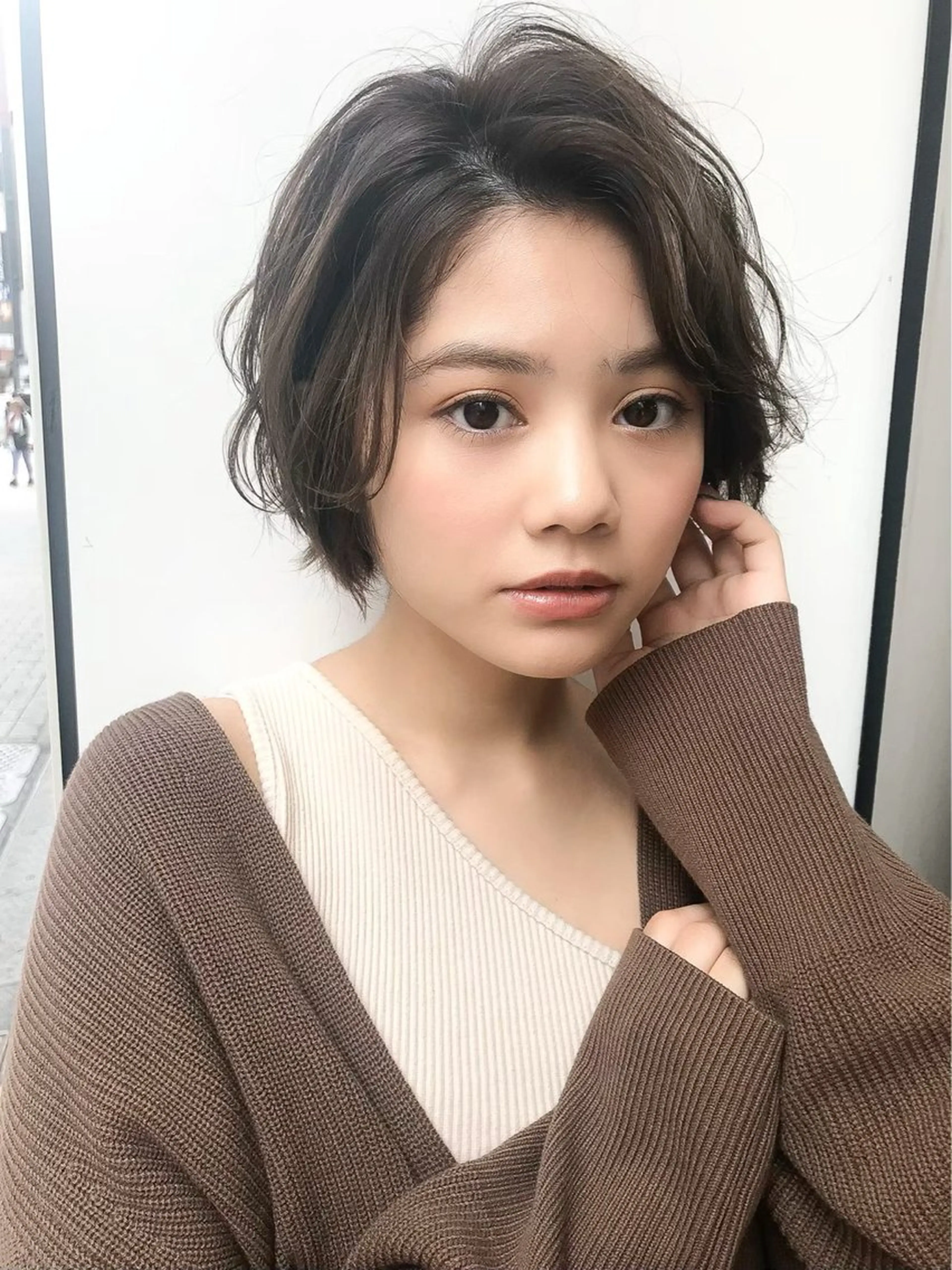 ショート カット ヘアカラー トリートメント 新宿/韓国レイヤー/ 顔周りカット松本美晴のヘアスタイル