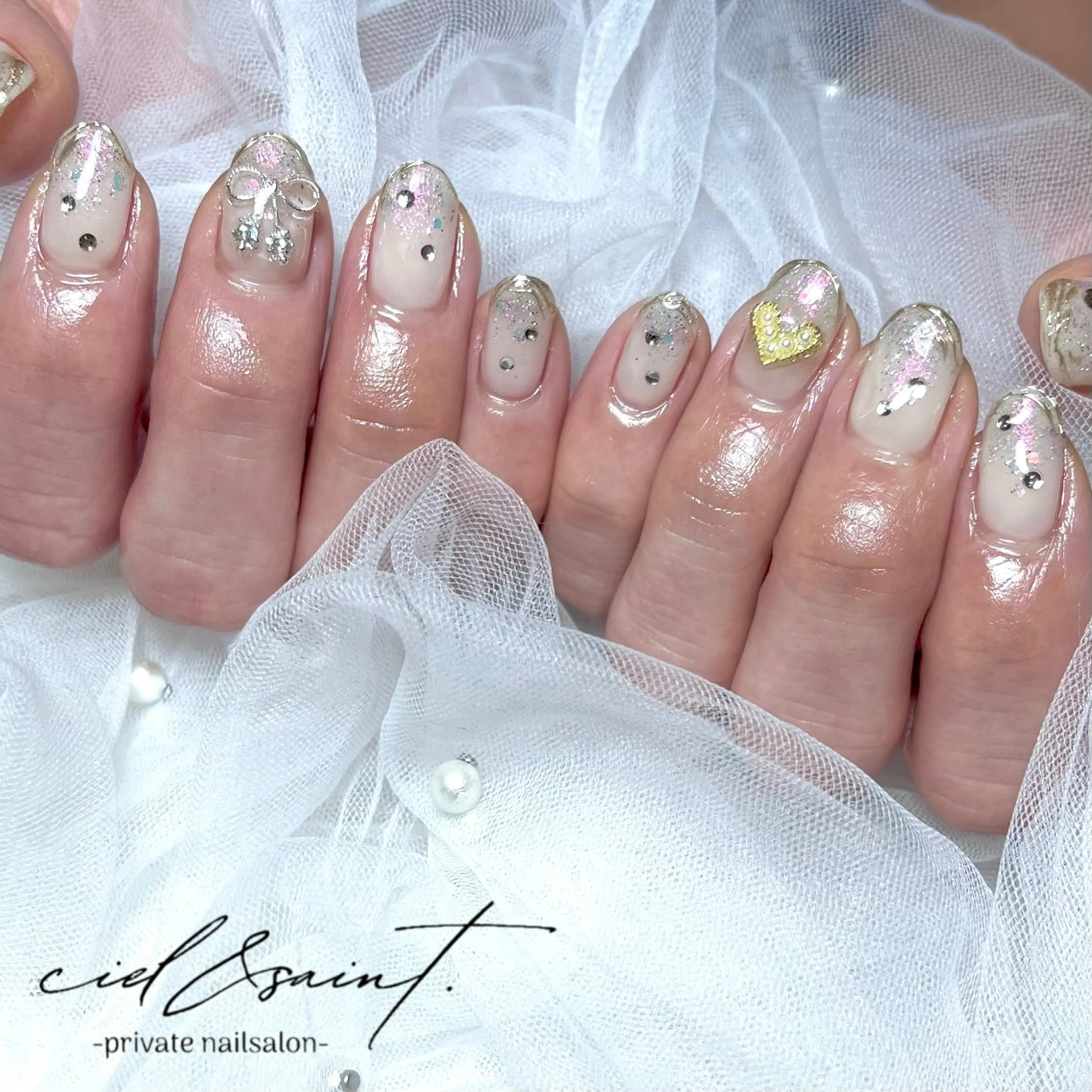 ネイル ハンドネイル nail salon ciel&saintのネイルデザイン