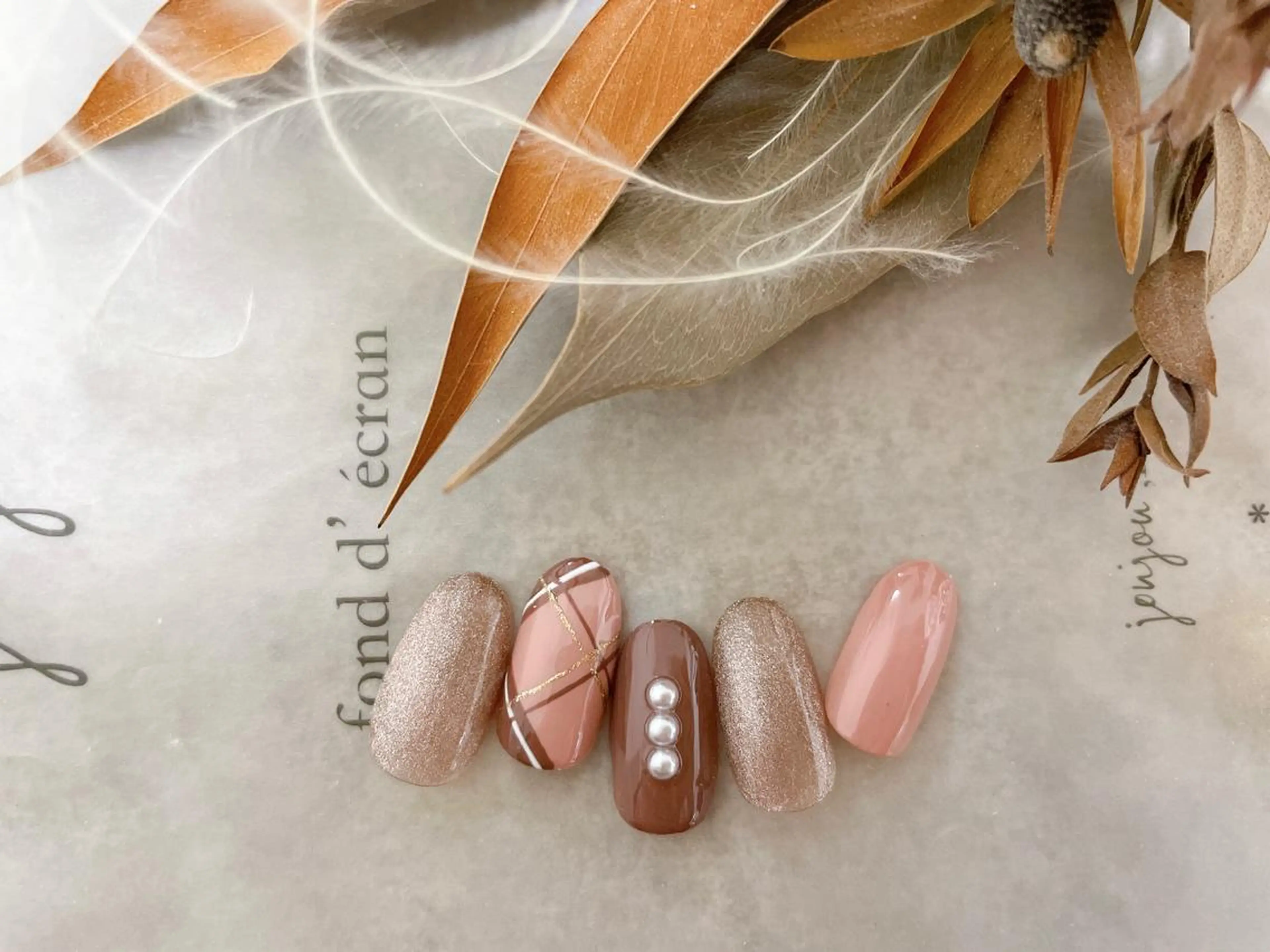 ネイル フットネイル ジェルネイル 韓国ネイル マグネットネイル ミラーネイル Mogu nail 二子玉川のネイルデザイン