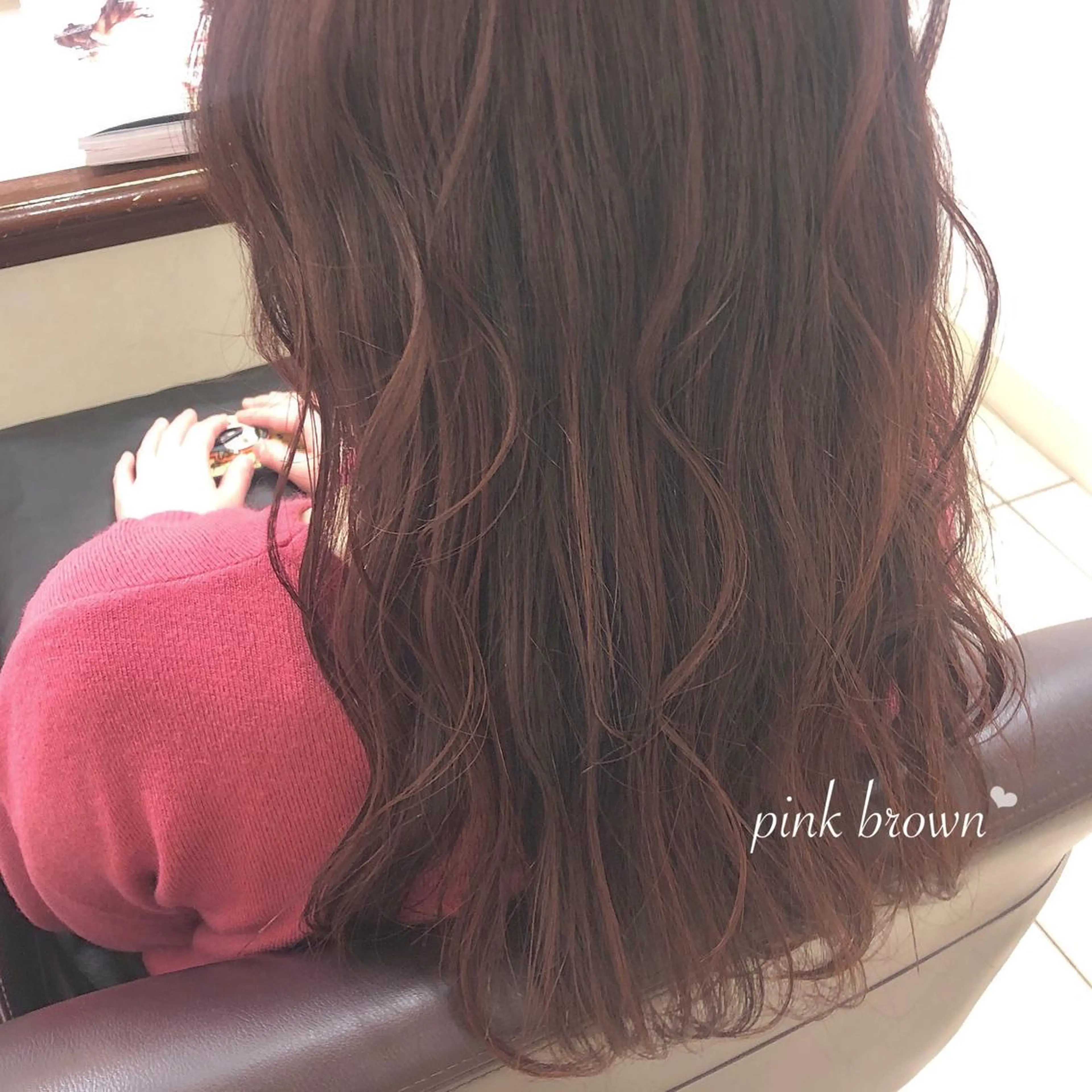 セミロング カラー 星野 茉由のヘアスタイル