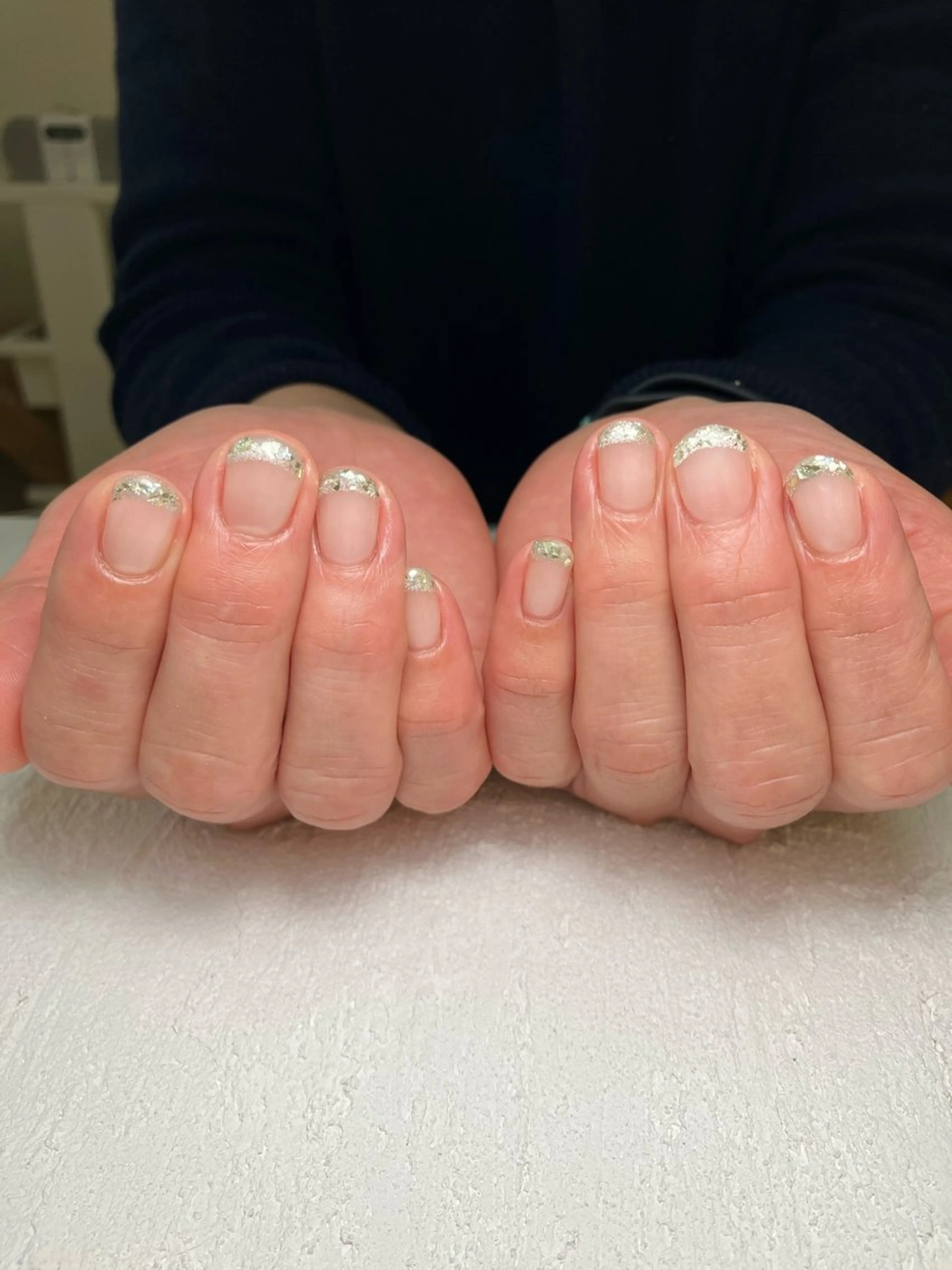 ネイル フレンチネイル ガラスフレンチ nail salon Bloom所属・自宅サロンBloom 橋本のネイルデザイン