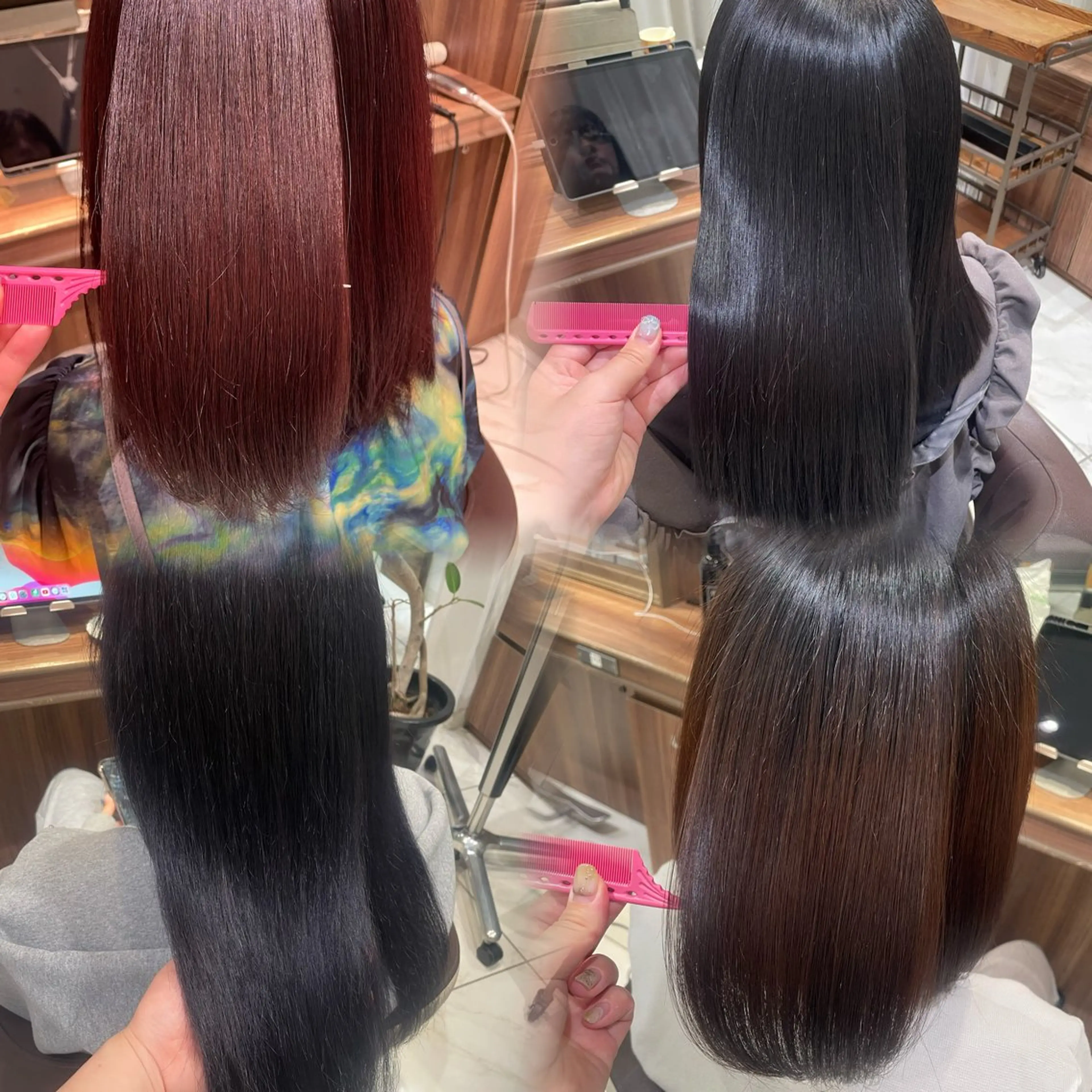 ロング ヘアカラー 縮毛矯正 トリートメント レイヤー/顔まわり/ 増子 美沙希🍀🫧のヘアスタイル