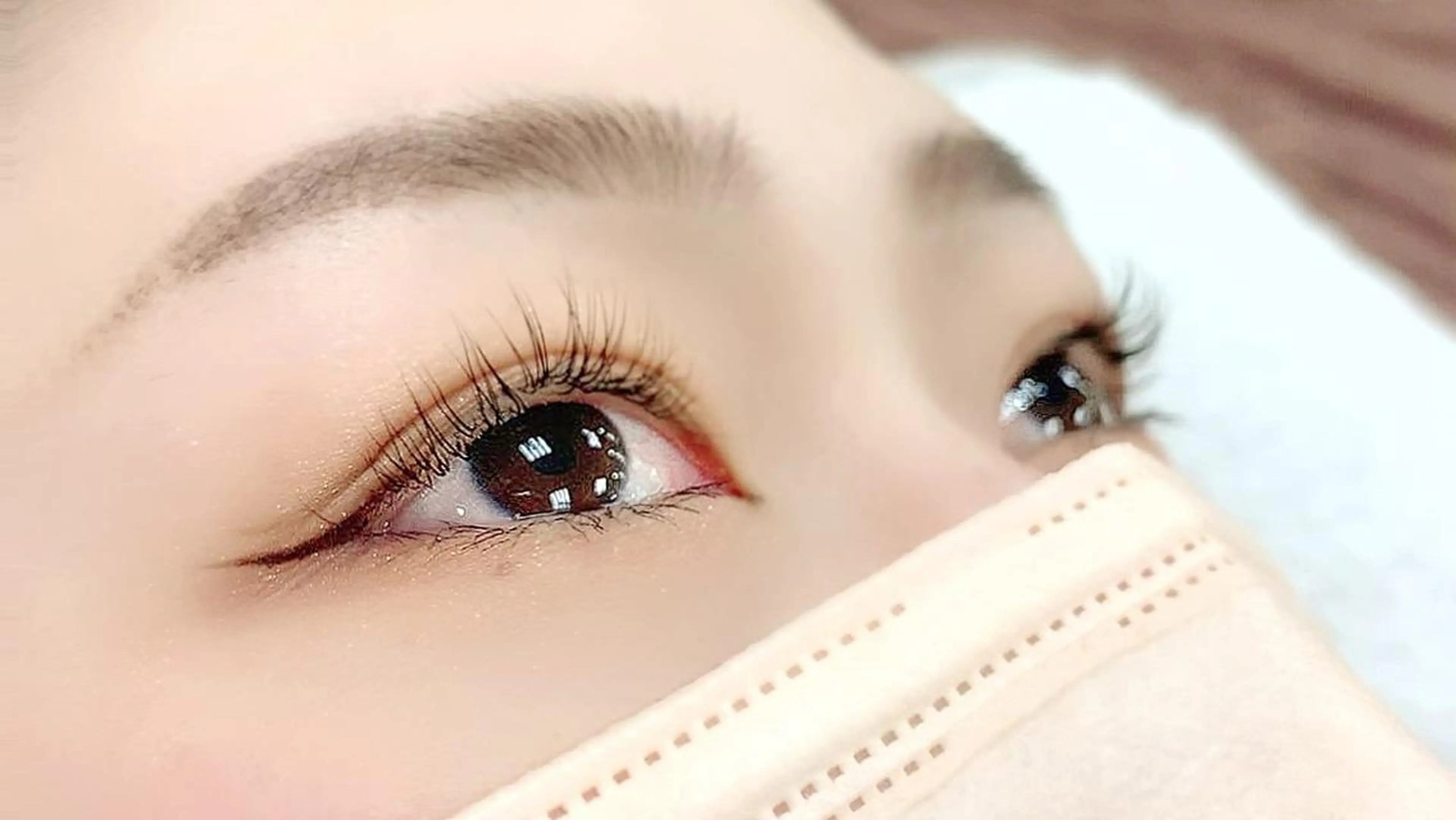 マツエク・マツパ アイブロウ レイヤー/艶カラー /韓国ヘア/高松のヘアスタイル