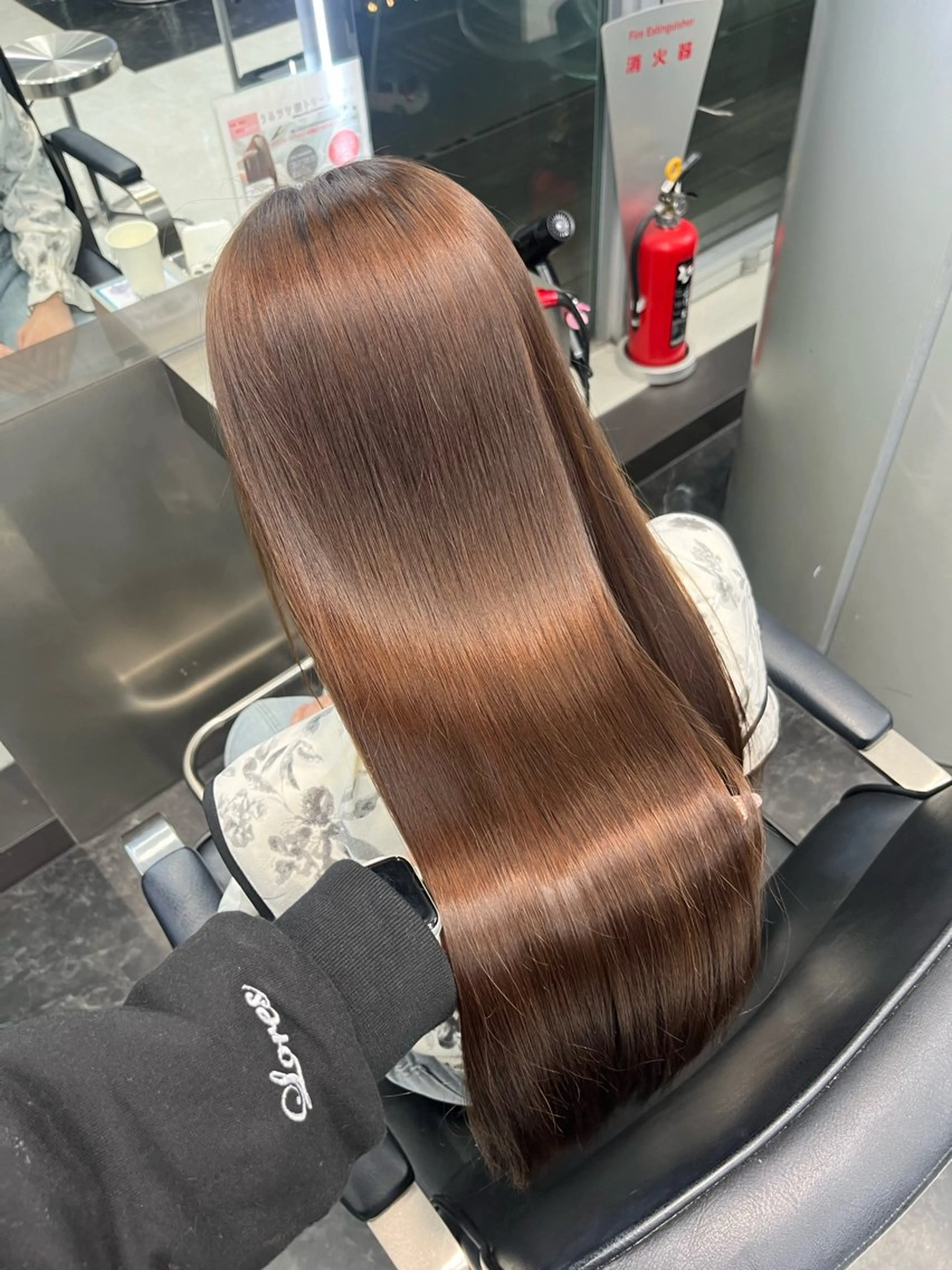 ロング カラー ヘアアレンジ カット ヘアカラー トリートメント ヘアセット ハイトーン/透明感 髪質改善/rinaのヘアスタイル