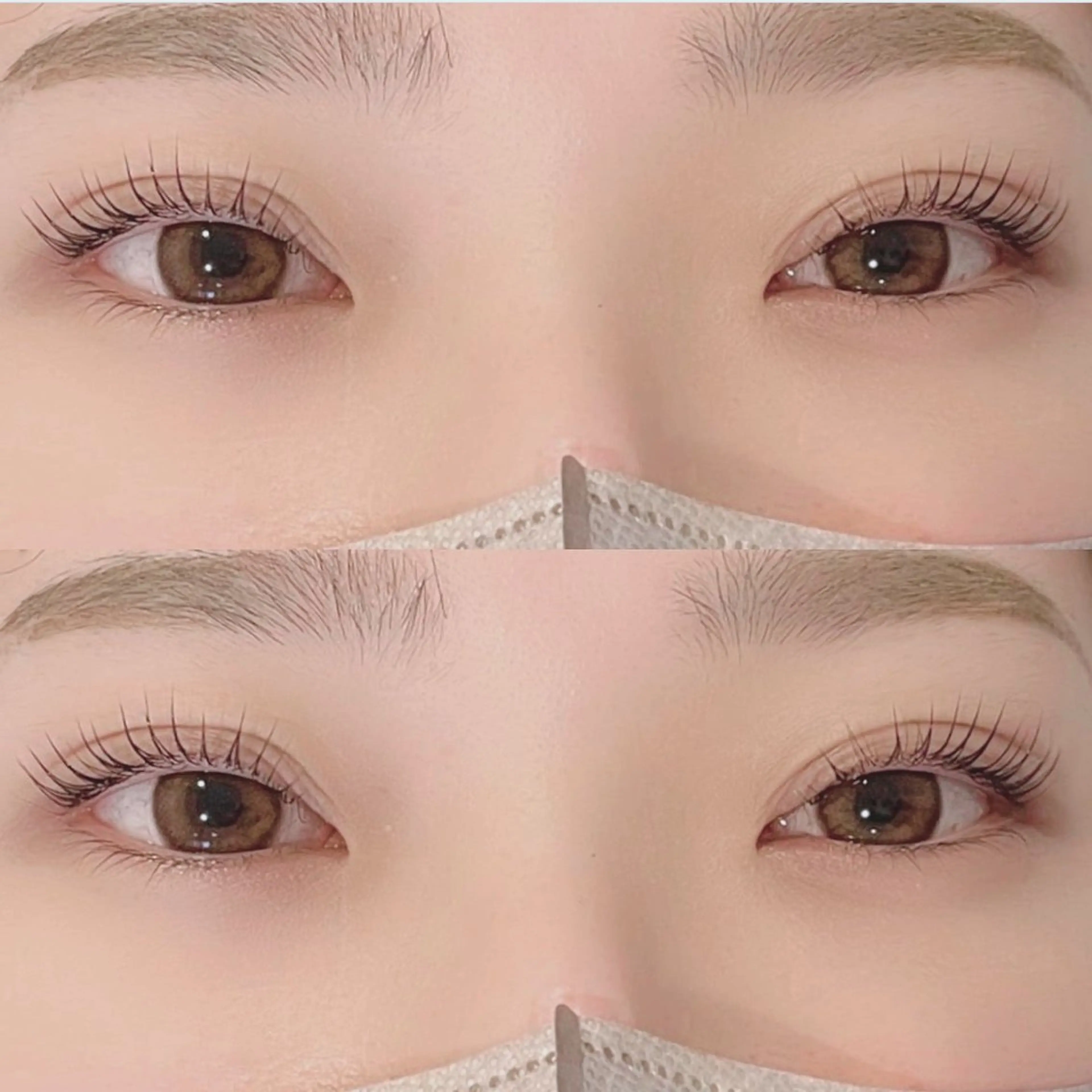 ラッシュリフトorラッシュパーマ＋ハリウッドブロウリフト(毛流れ補修パーマ＋眉毛ワックス)メンズok/ミニモ学割の写真