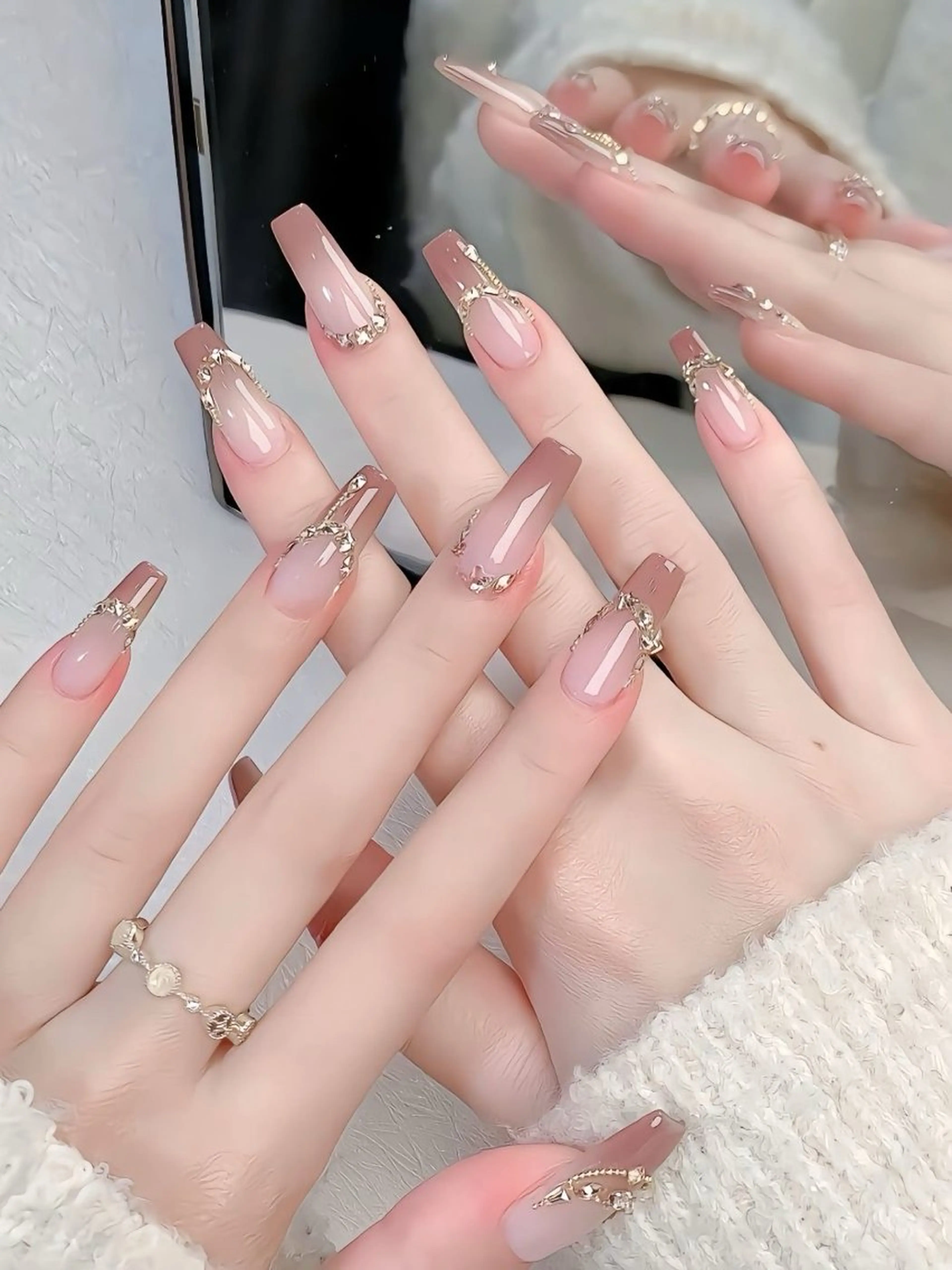 ネイル 韓国ネイル 持ち込み ネイルチップ ハンドネイル EMI ANA.CHUOのネイルデザイン