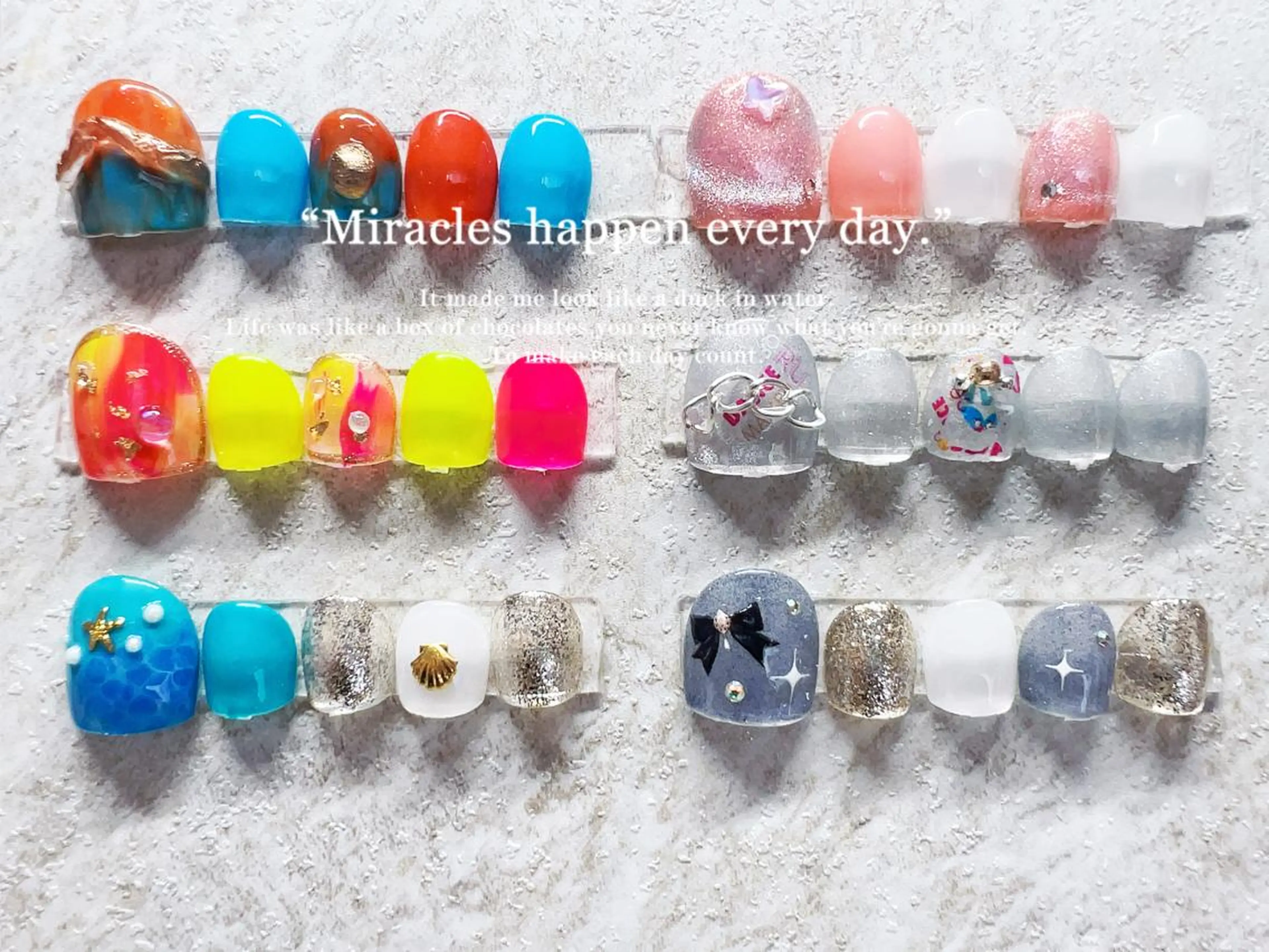 ネイル フットネイル フットネイル AngelChris ビューティーサロンのネイルデザイン