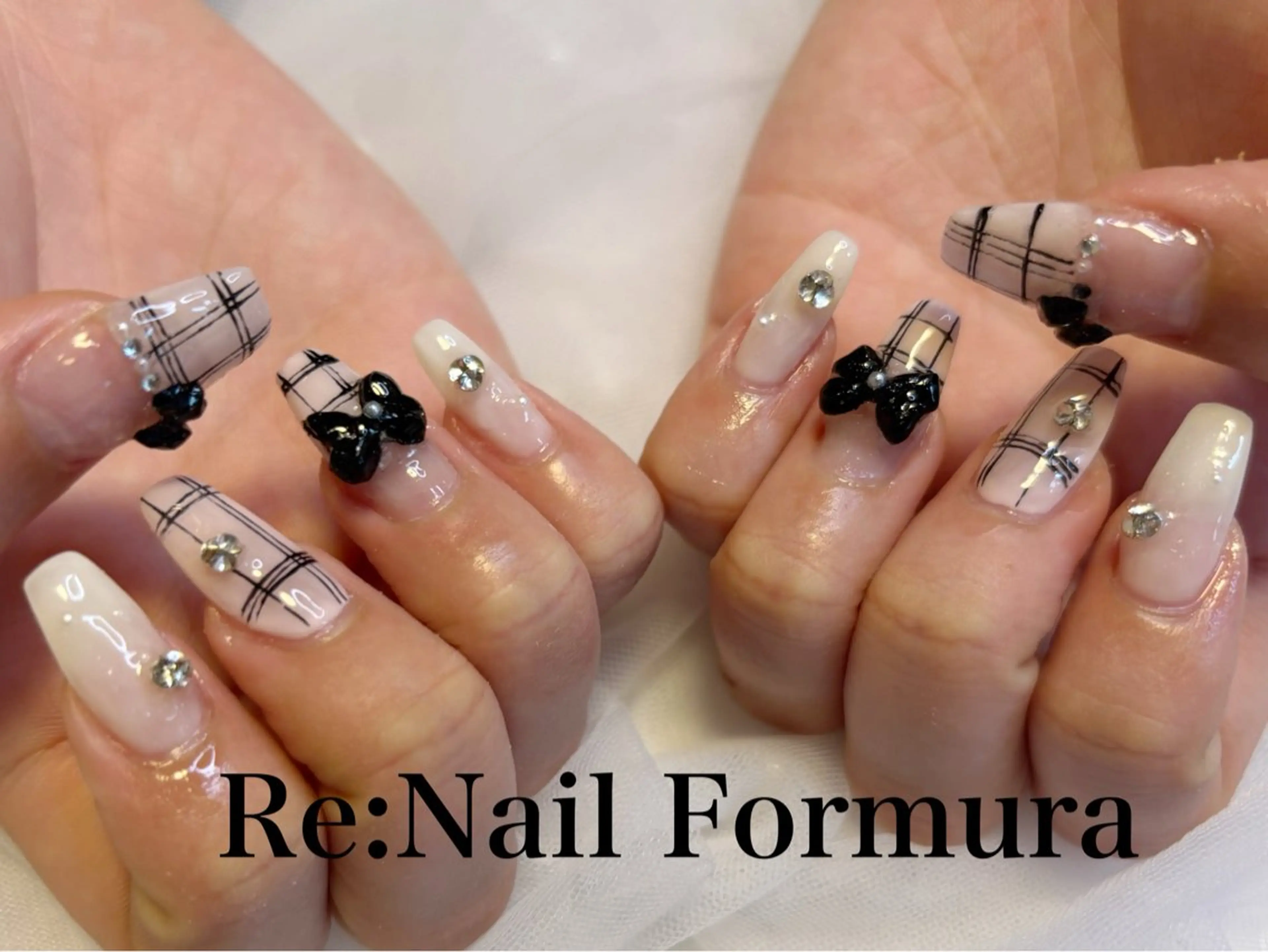 ロング ハンドネイル Re:Nail Formula所属・kido chieのネイルデザイン