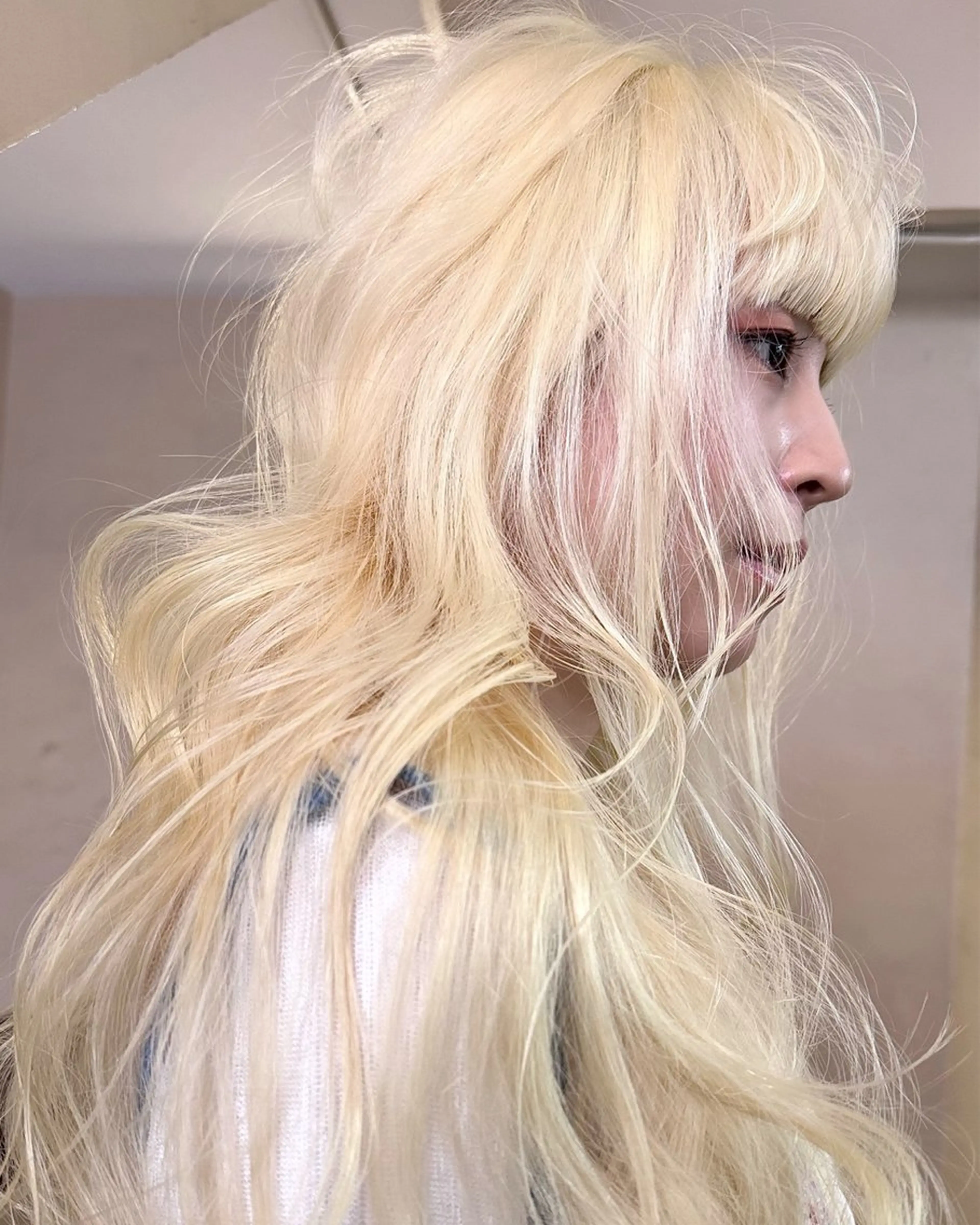 ロング カラー ヘアアレンジ ブリーチ 丸山渉/パーマ エフェクトブリーチのヘアスタイル