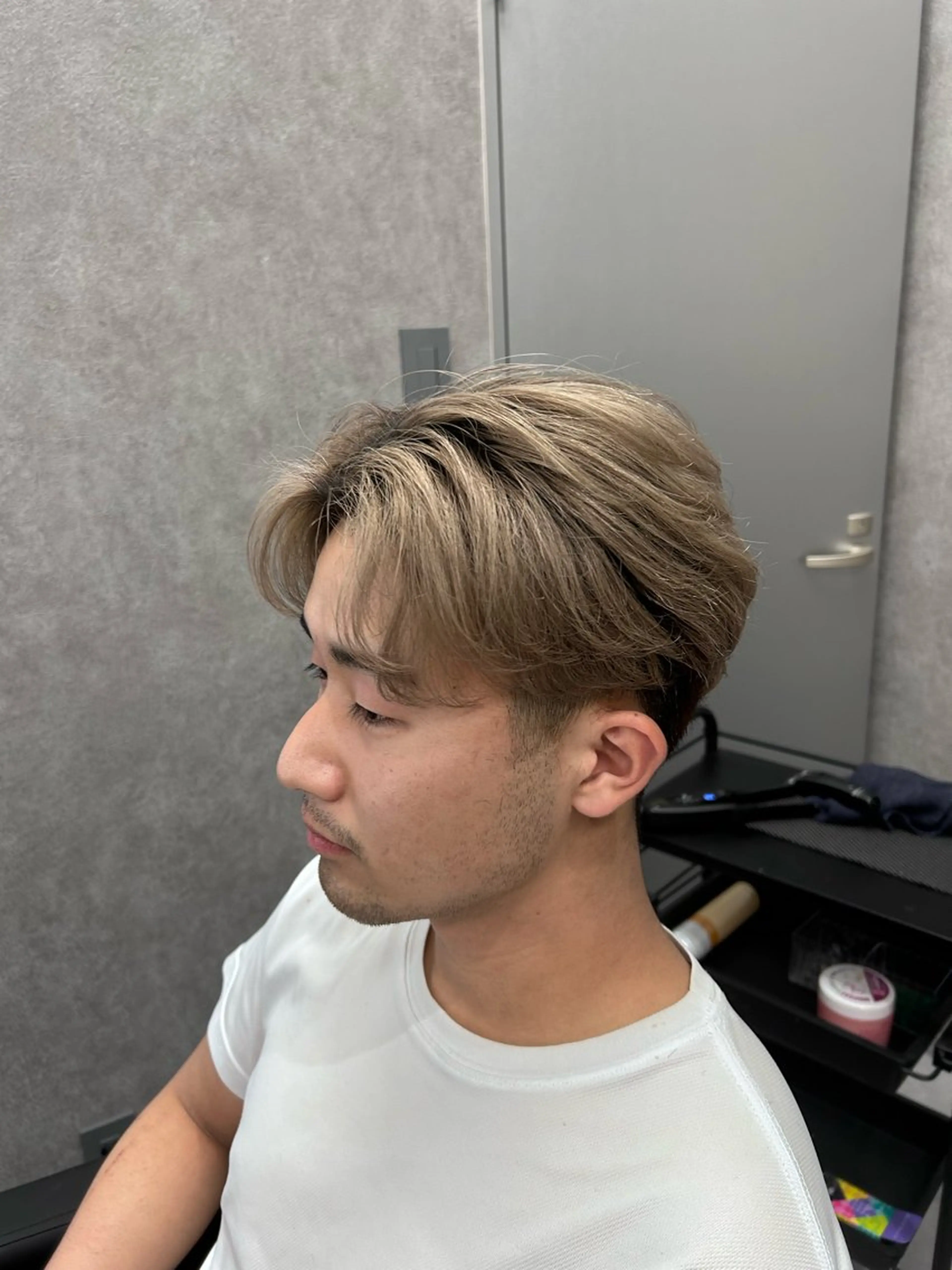 ショート カラー パーマ メンズ メンズブリーチ ブリーチ カット ヘアカラー メンズスペシャリスト 👑/YUTAのヘアスタイル